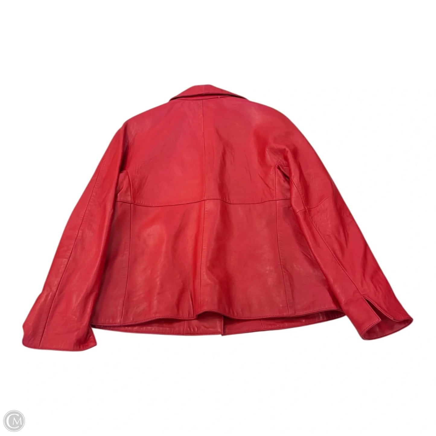 Jacket Leather By New York And Co In Red, Size: M