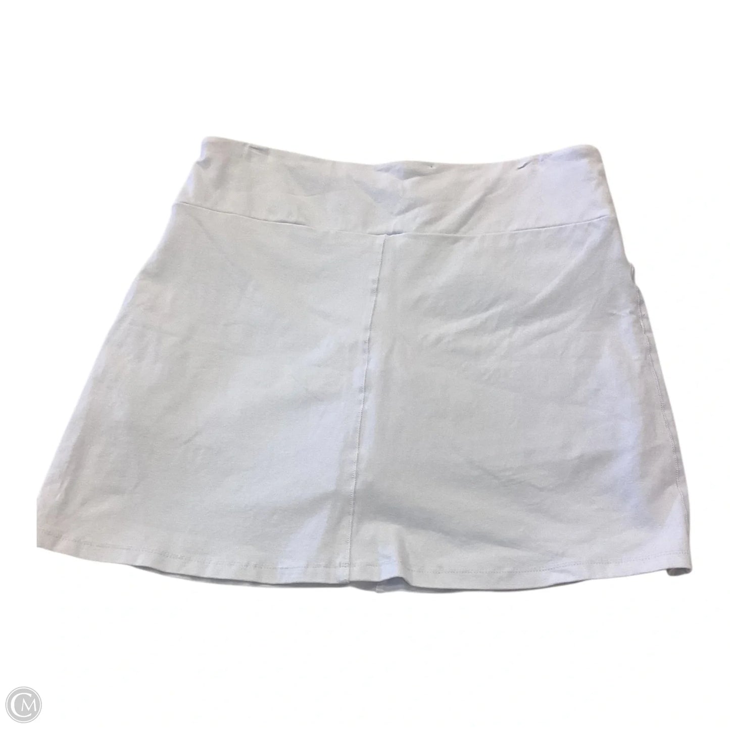 Skort By Clothes Mentor In White, Size: L