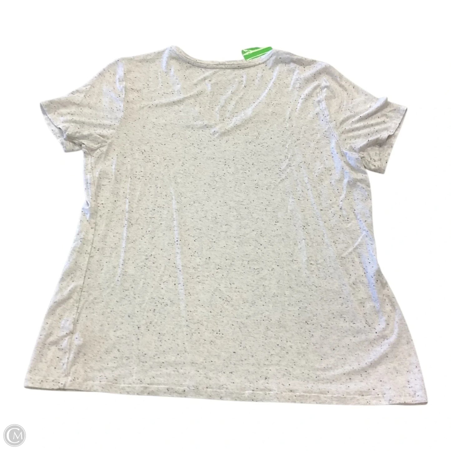Top Short Sleeve By Apt 9 In Cream, Size: Xl