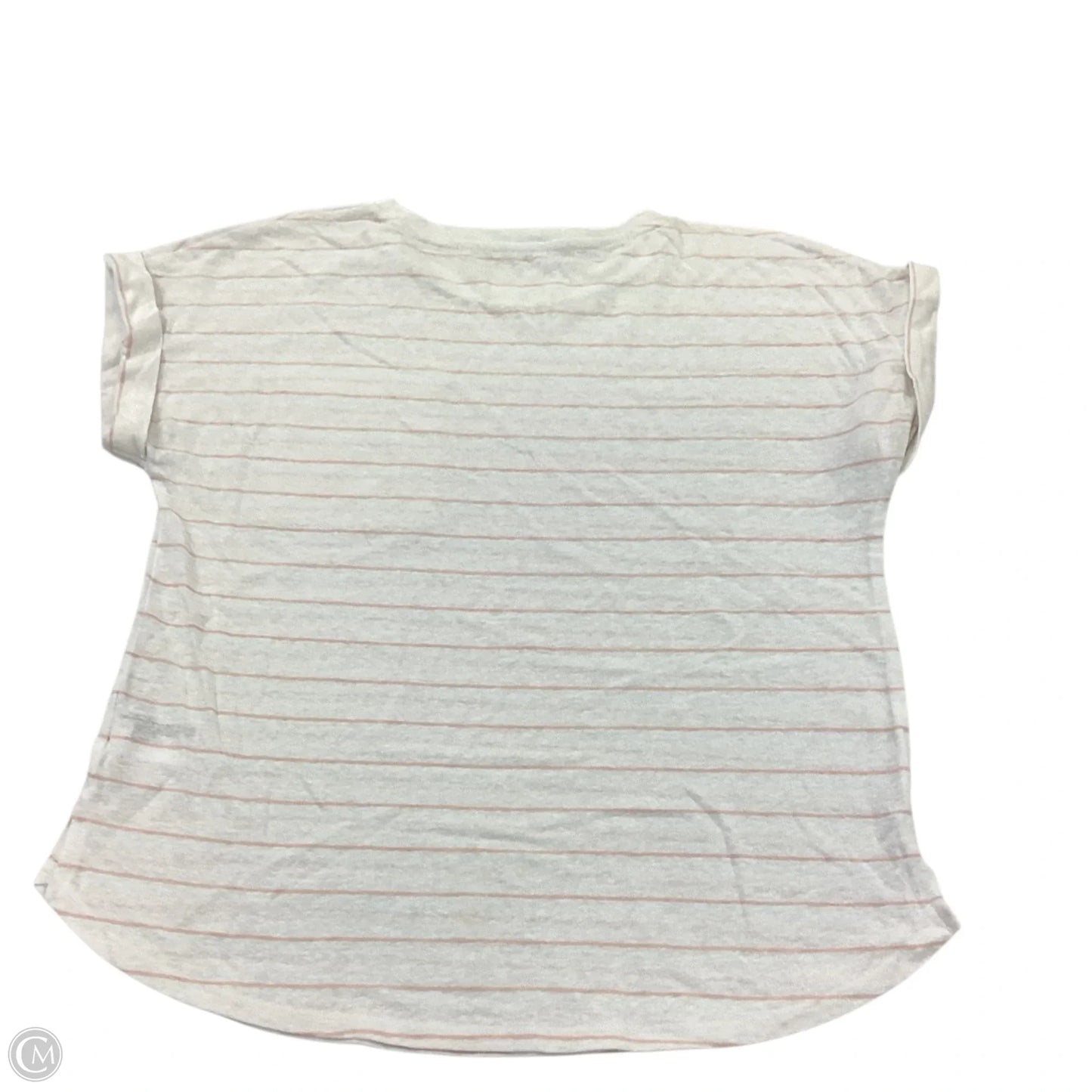 Top Short Sleeve By A New Day In Striped Pattern, Size: L