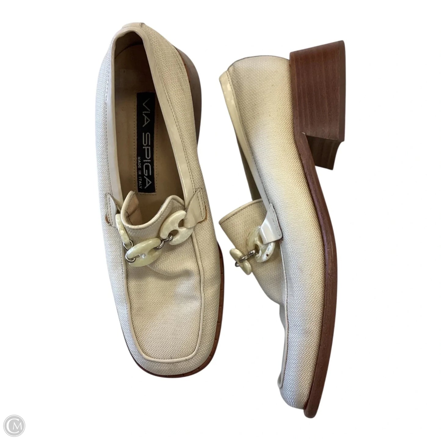 Shoes Heels Block By Via Spiga In Tan, Size: 5.5