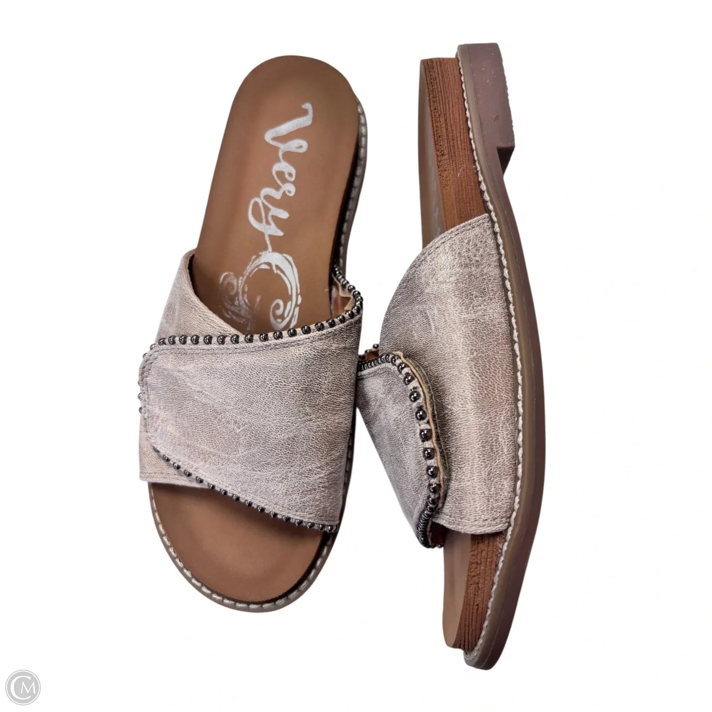 Sandals Flats By Very G In Brown, Size: 7.5