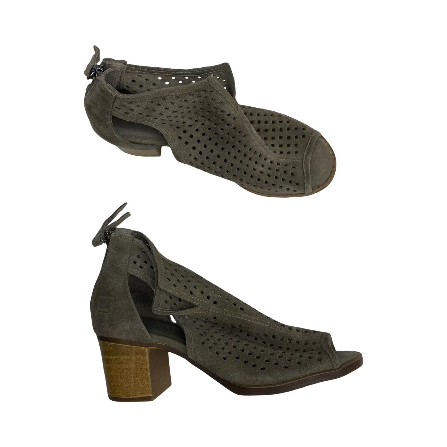 Sandals Heels Block By Dirty Laundry In Taupe, Size:7.5