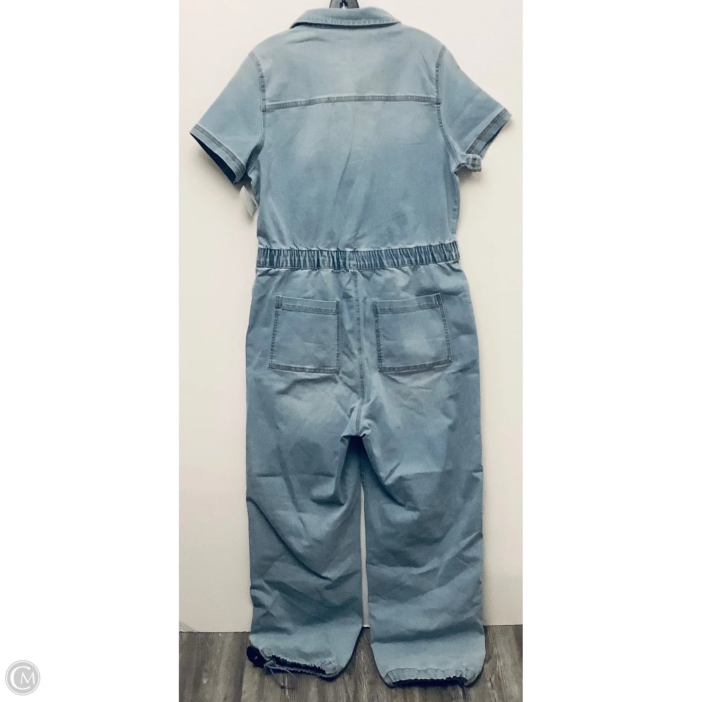 Jumpsuit By Celebrity Pink In Blue Denim, Size: Xl