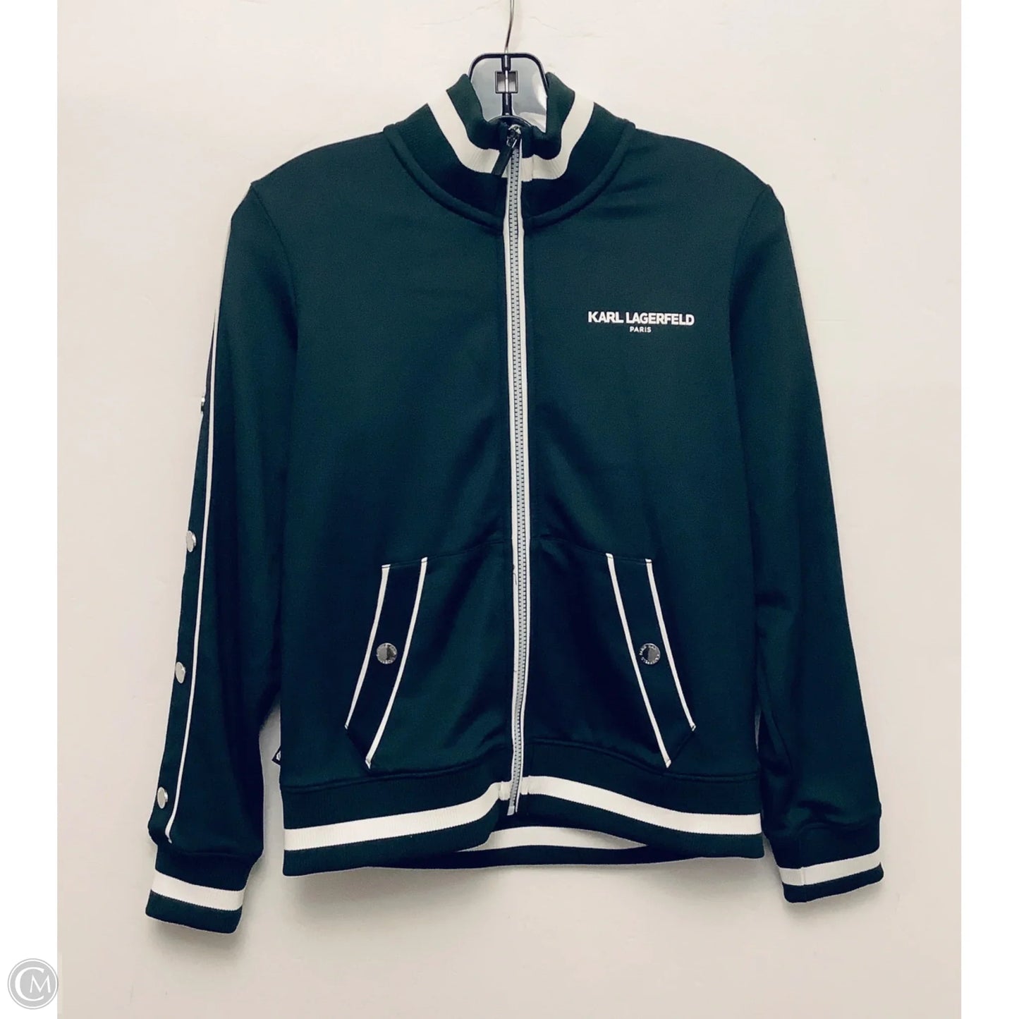 Jacket Designer By Karl Lagerfeld In Green, Size: Xs