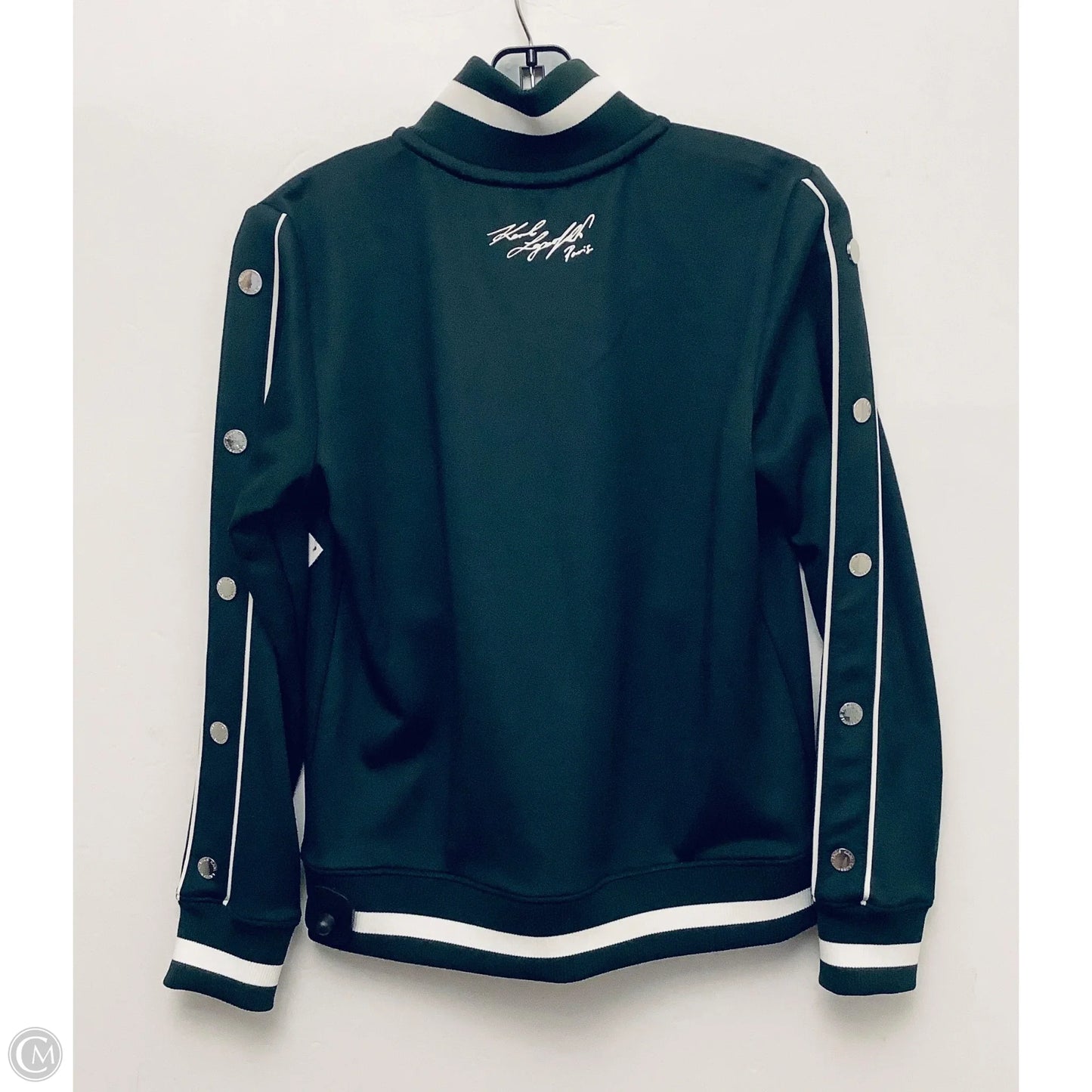 Jacket Designer By Karl Lagerfeld In Green, Size: Xs