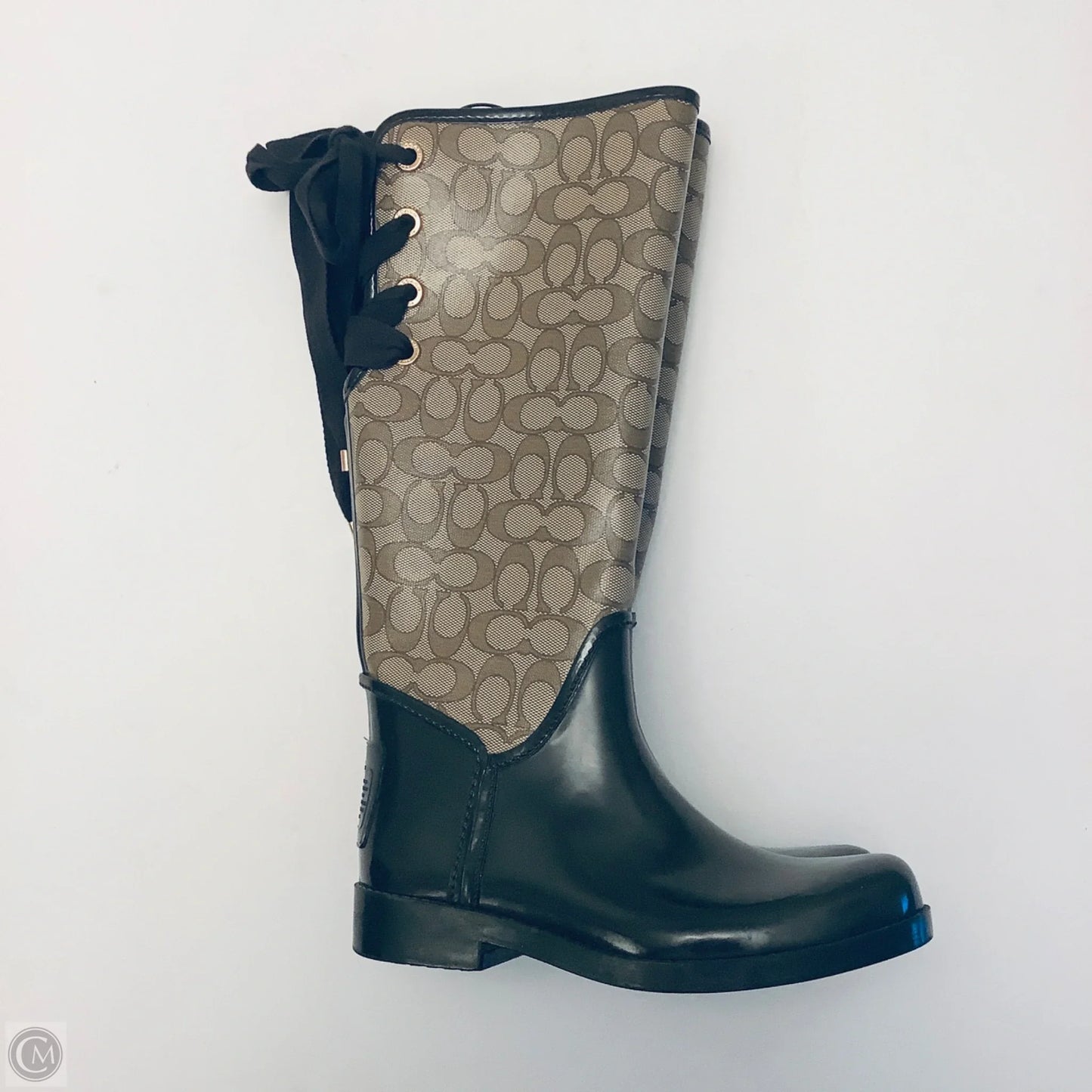 Boots Designer By Coach In Tan, Size: 6.5