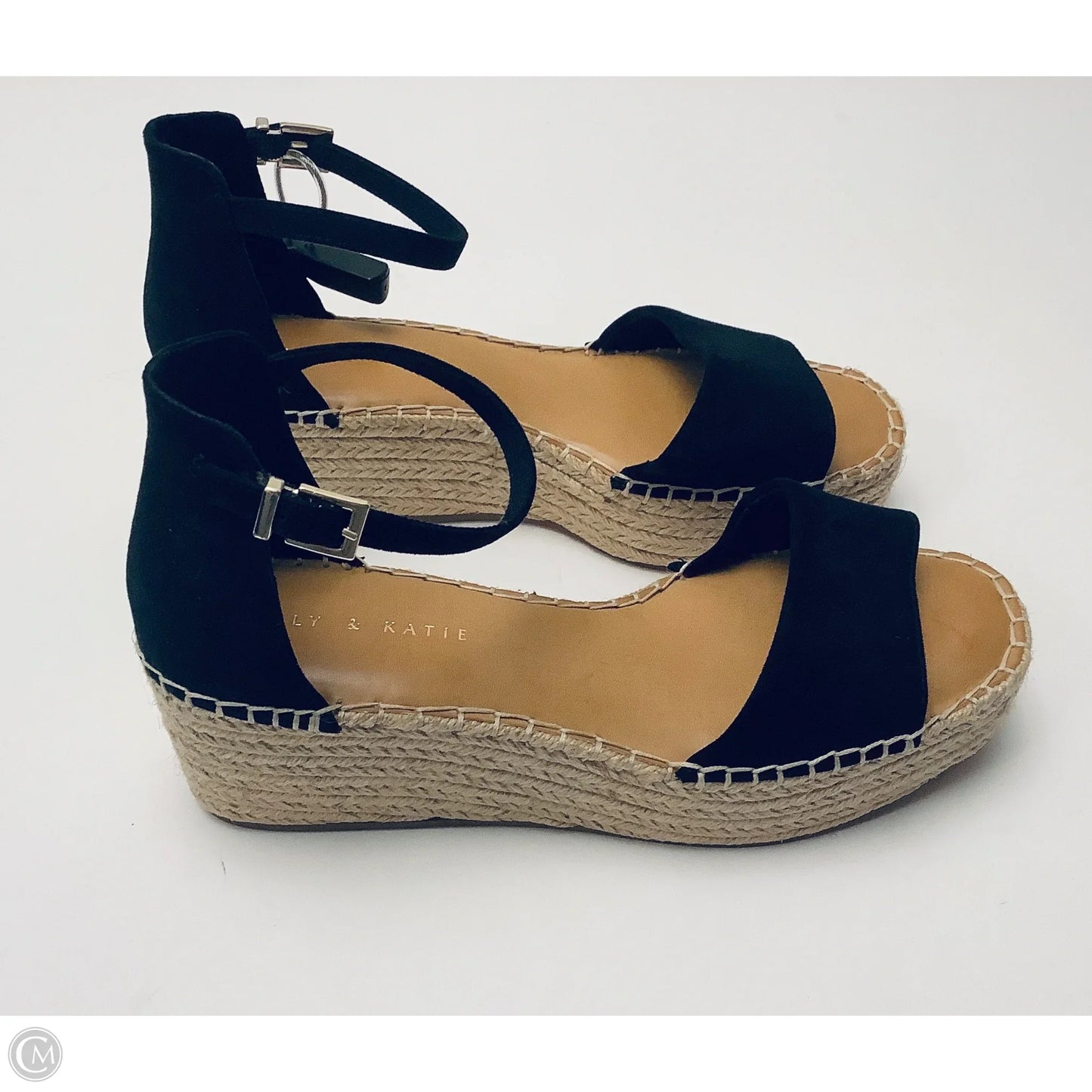 Shoes Heels Wedge By Kelly And Katie In Black & Brown, Size: 9