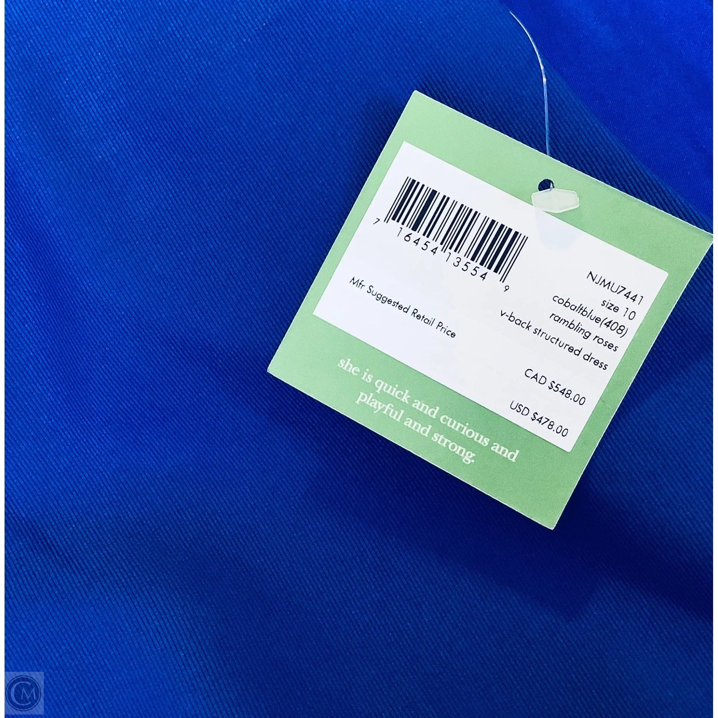 Dress Designer By Kate Spade In Blue, Size: M