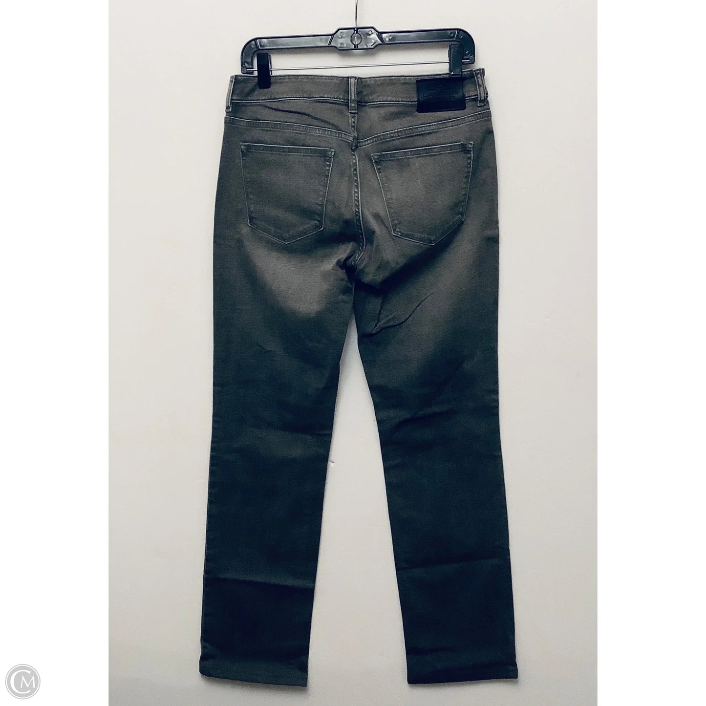 Jeans Straight By Lauren By Ralph Lauren In Grey Denim, Size: 8