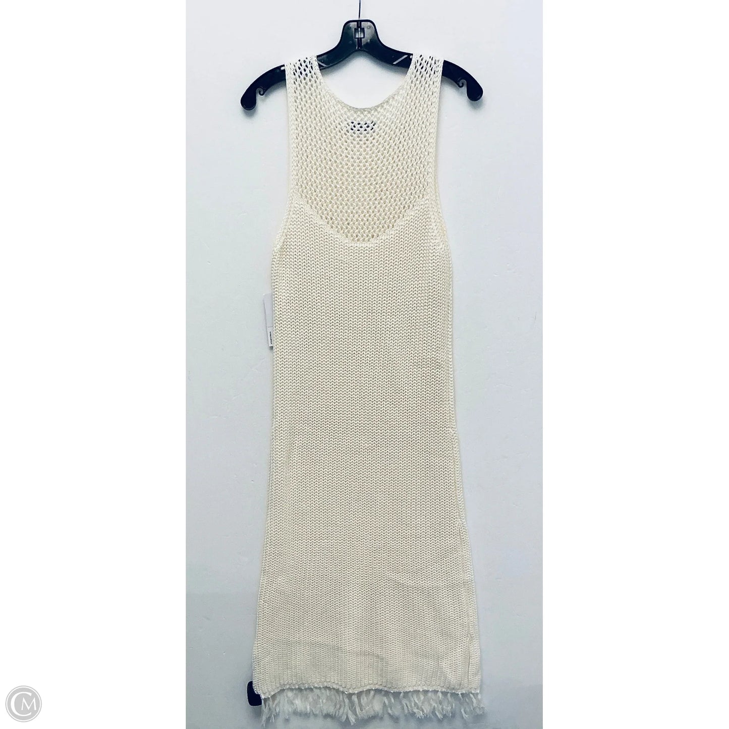 Dress Casual Midi By Just Fab In Cream, Size: Xxl