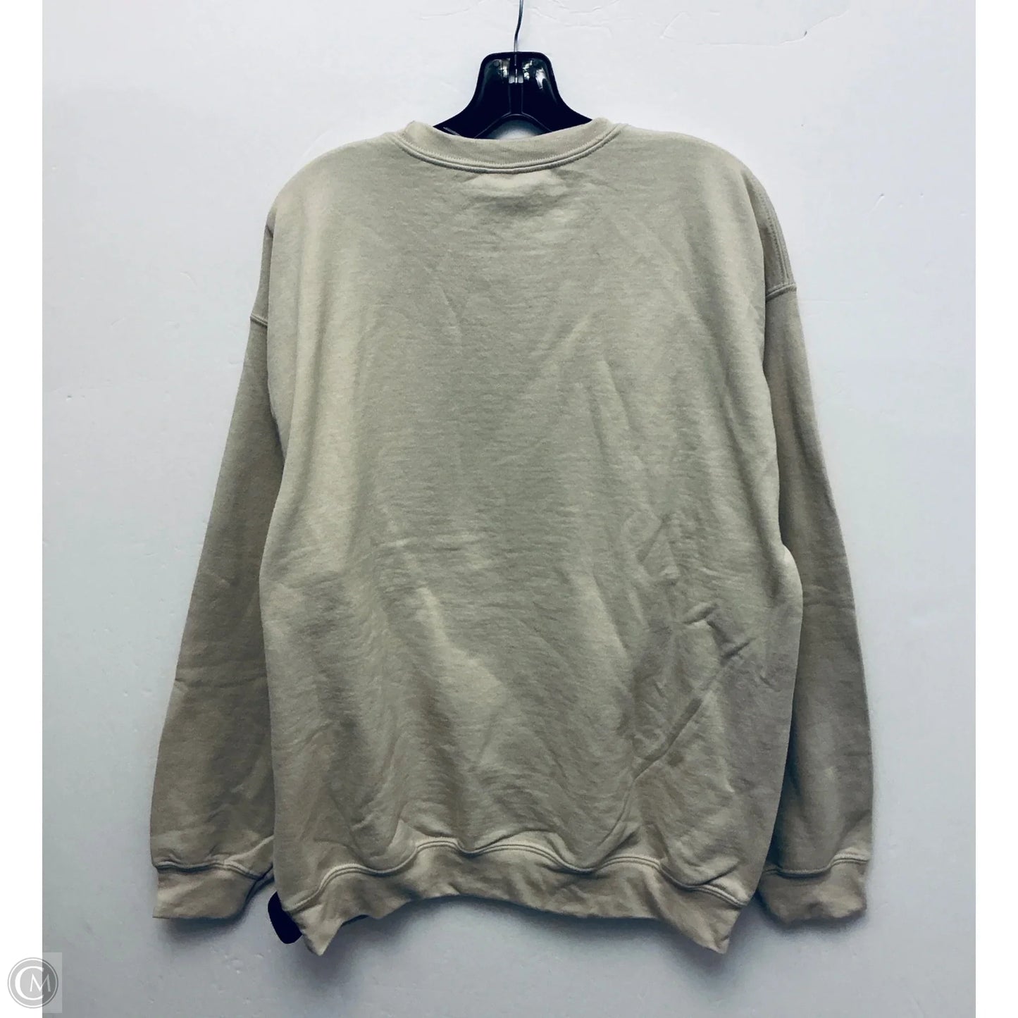Sweatshirt Collar By Gildan In Tan, Size: L