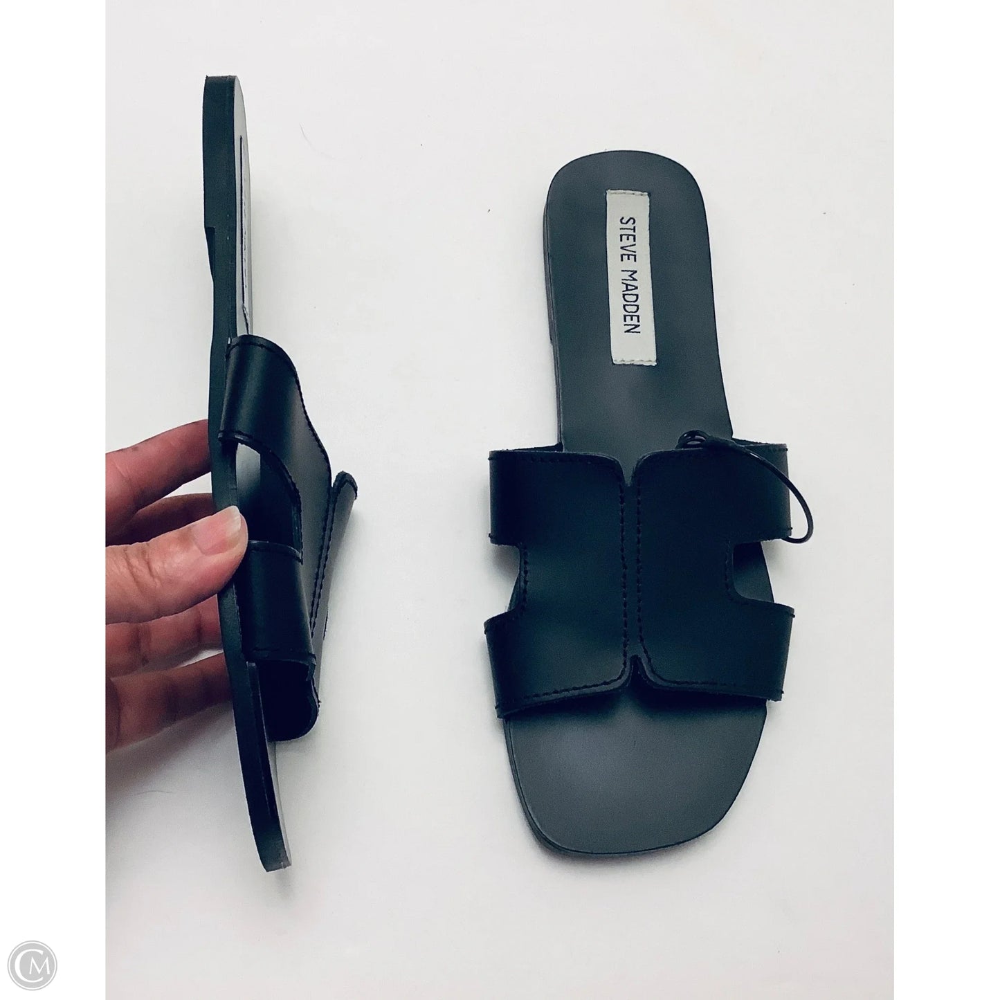 Sandals Flats By Steve Madden In Black, Size: 8