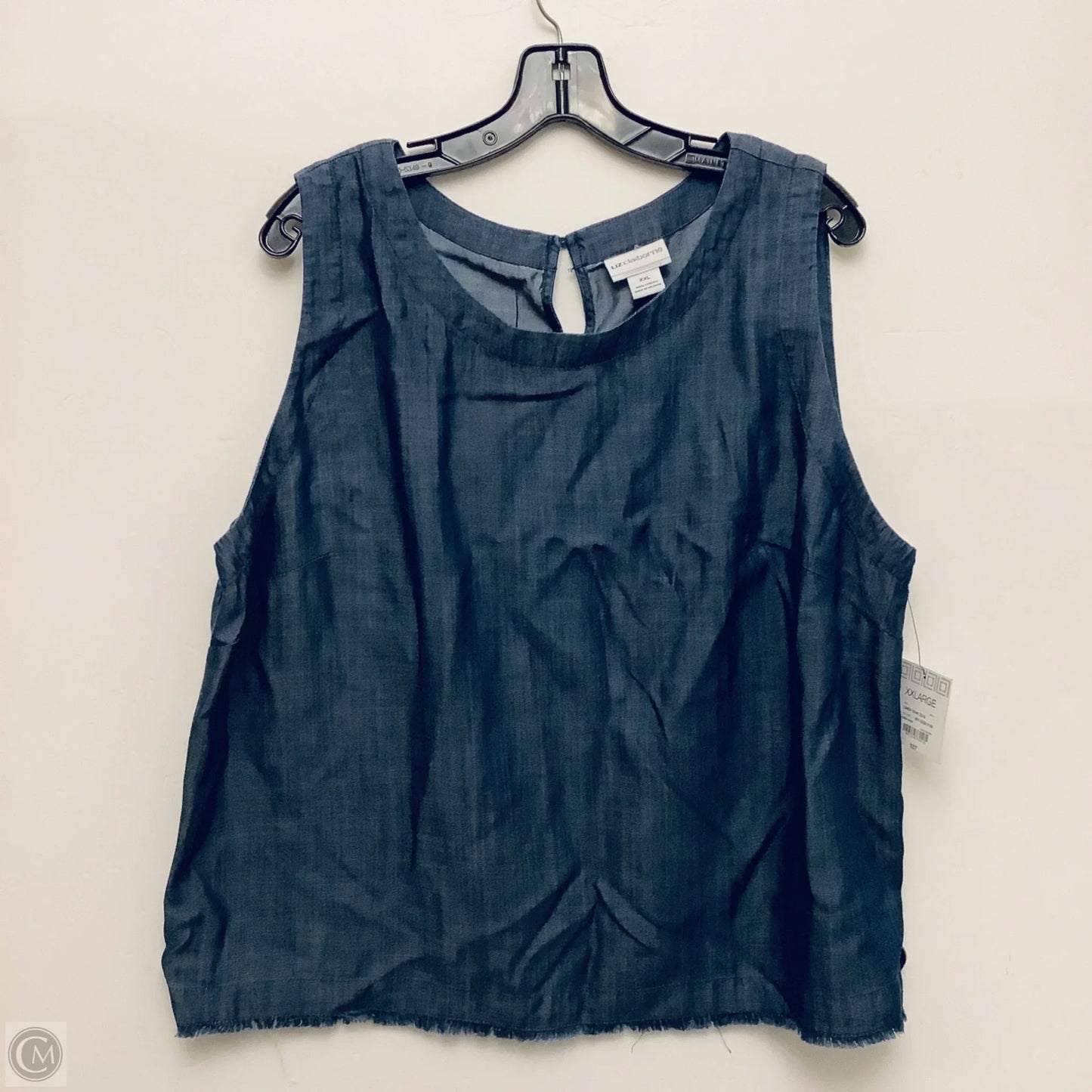 Top Sleeveless Basic By Liz Claiborne In Blue, Size: Xxl