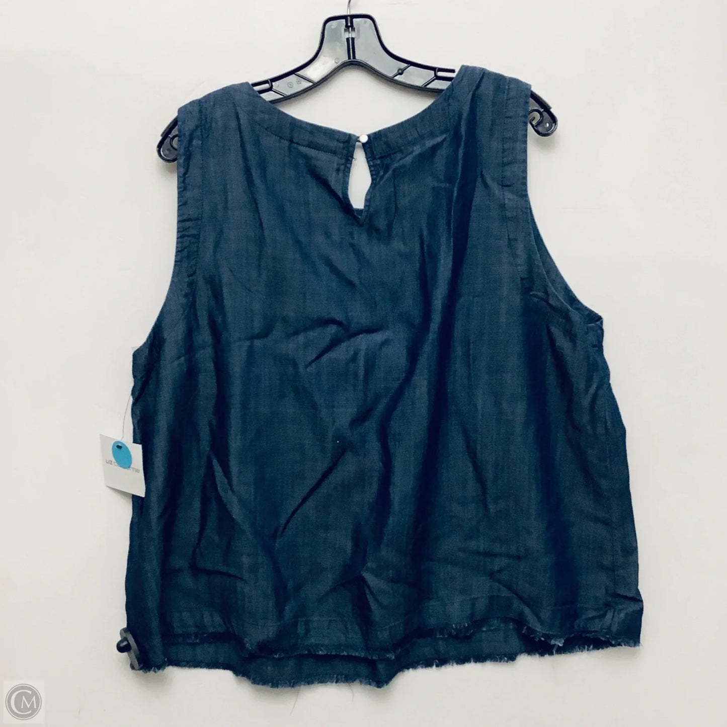 Top Sleeveless Basic By Liz Claiborne In Blue, Size: Xxl