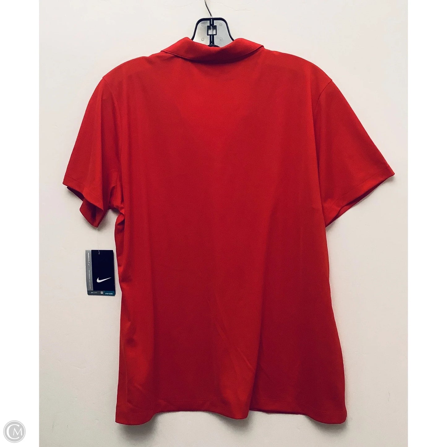Athletic Top Short Sleeve By Nike Apparel In Red, Size: Xl