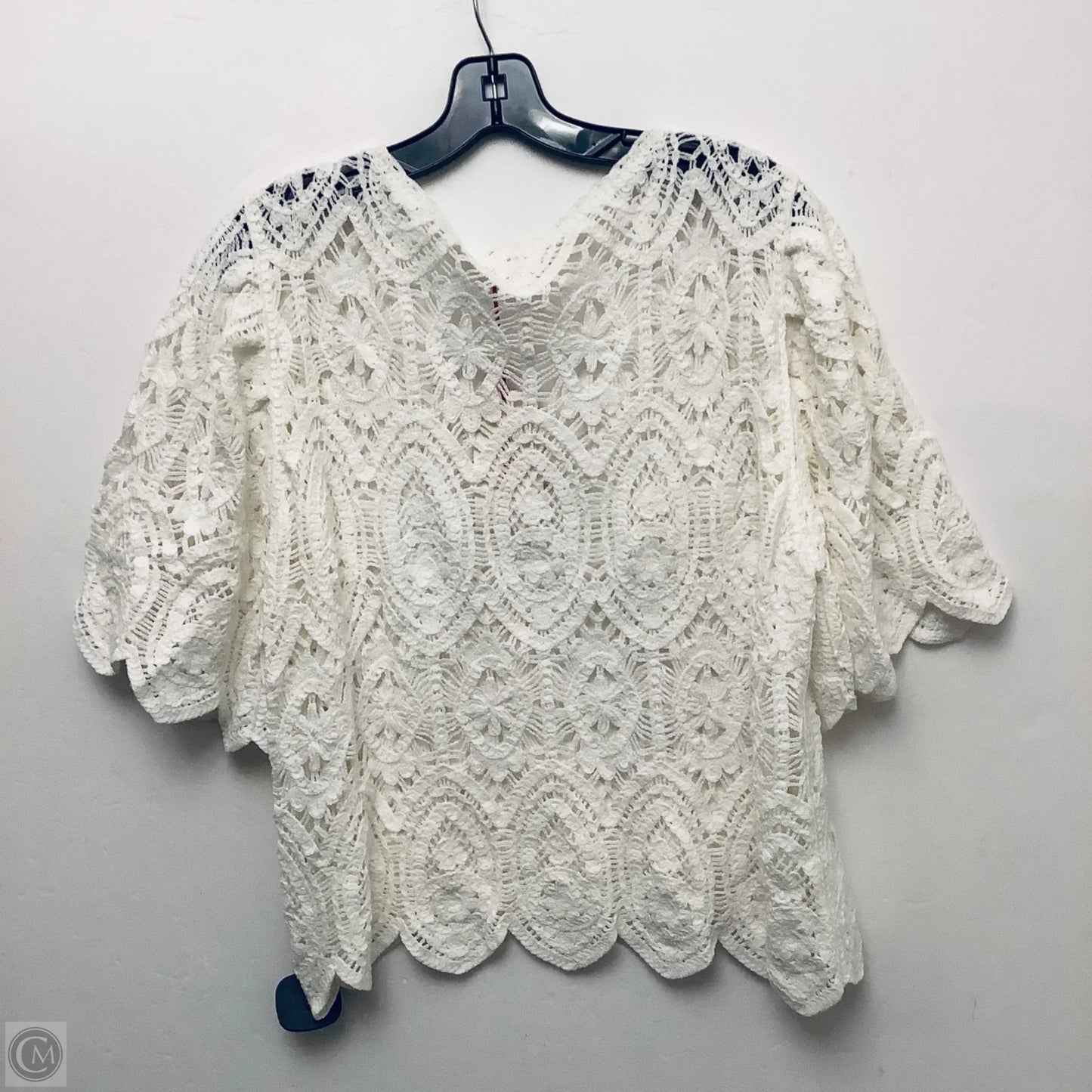 Top Short Sleeve Basic By Solitaire In White, Size: L