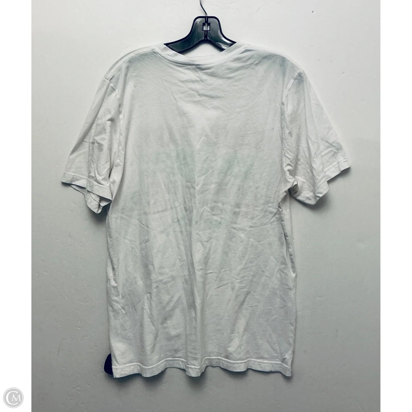 Top Short Sleeve Basic By Cme In White, Size: L