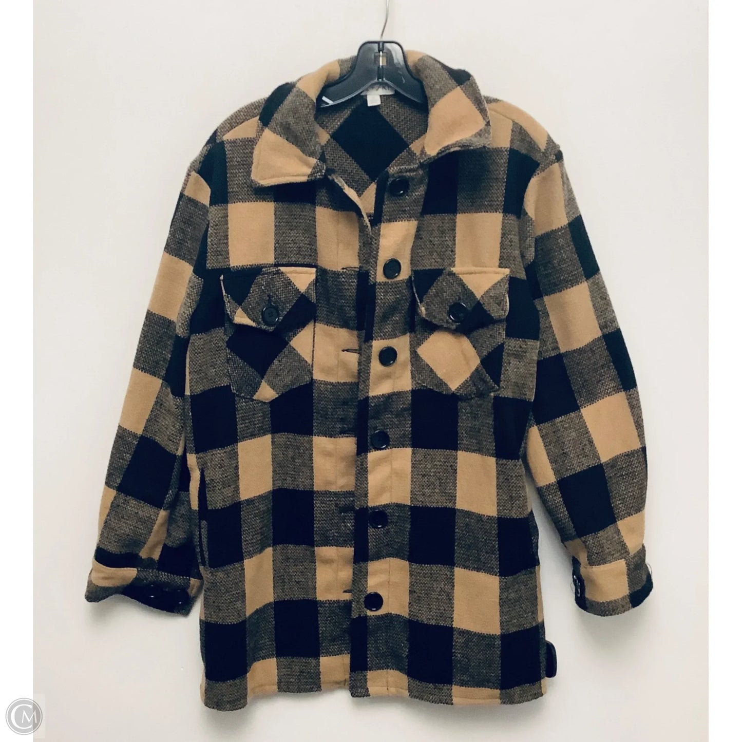 Jacket Shirt By She + Sky In Brown, Size: S