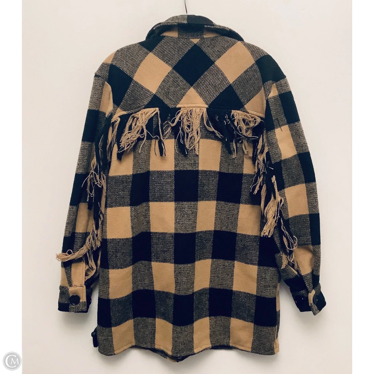Jacket Shirt By She + Sky In Brown, Size: S