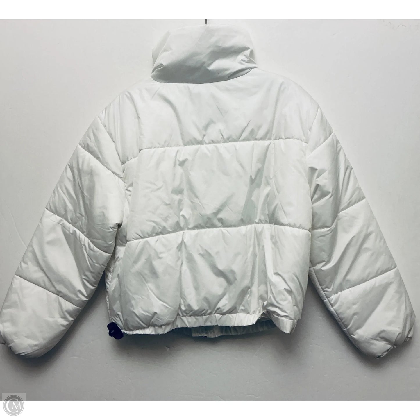 Jacket Puffer & Quilted By Wild Fable In White, Size: M