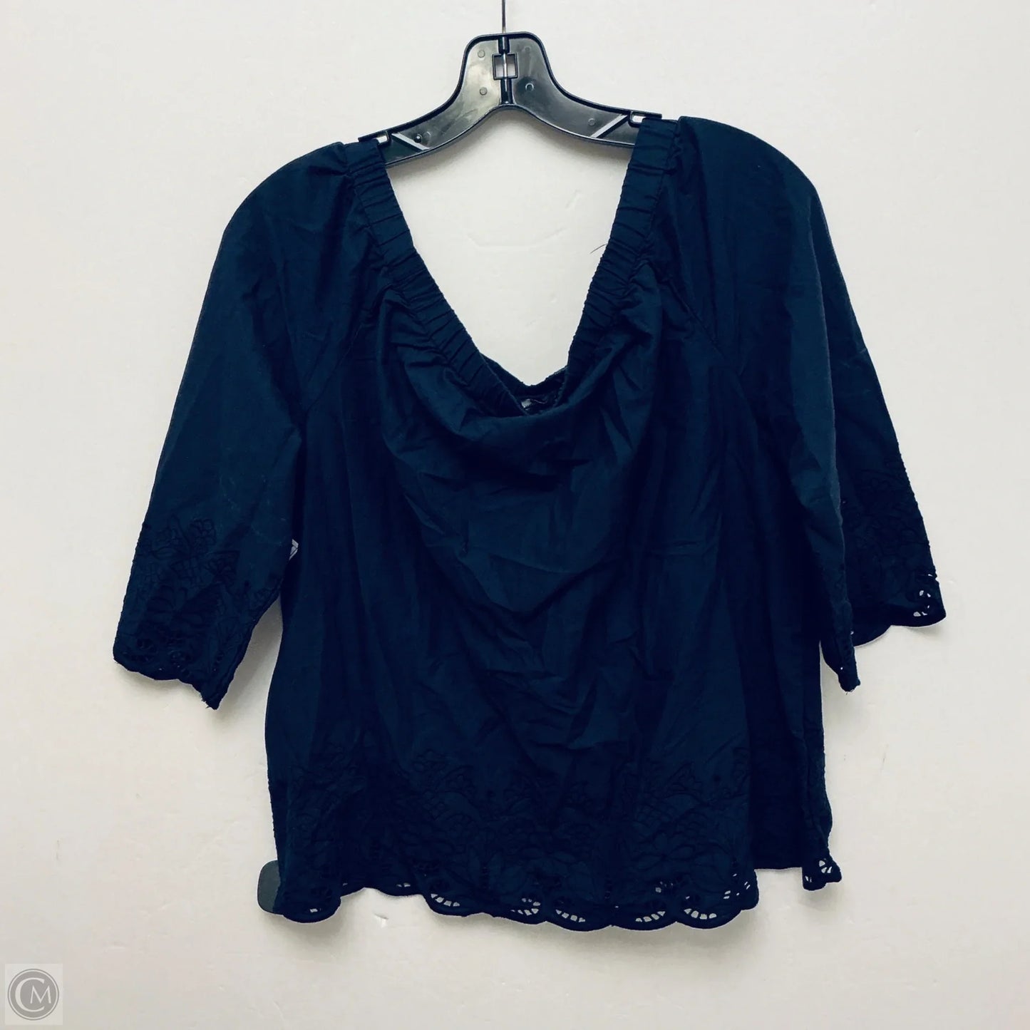 Top Long Sleeve Basic By Tommy Hilfiger In Navy, Size: M