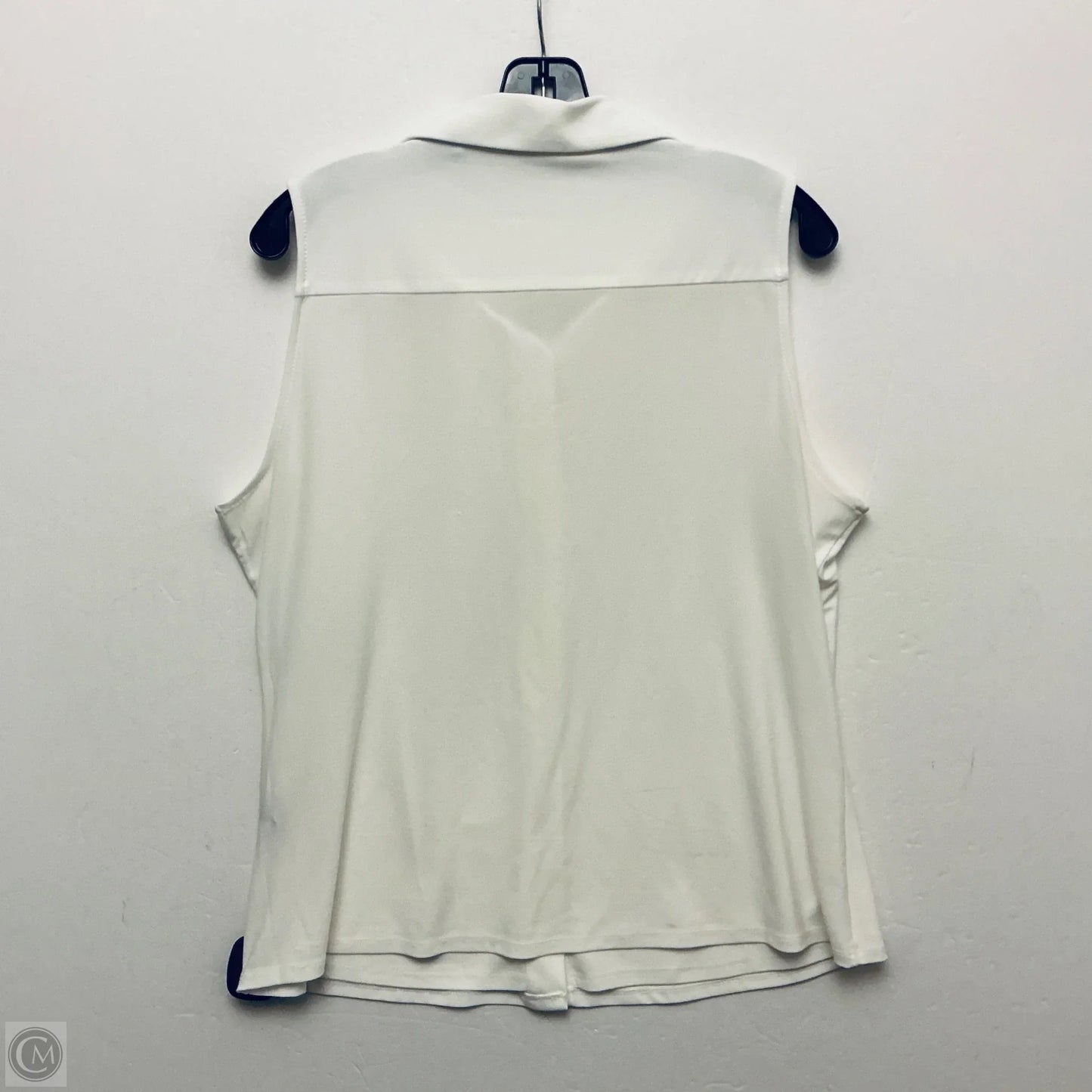 Top Sleeveless Basic By Tommy Hilfiger In White, Size: Xl
