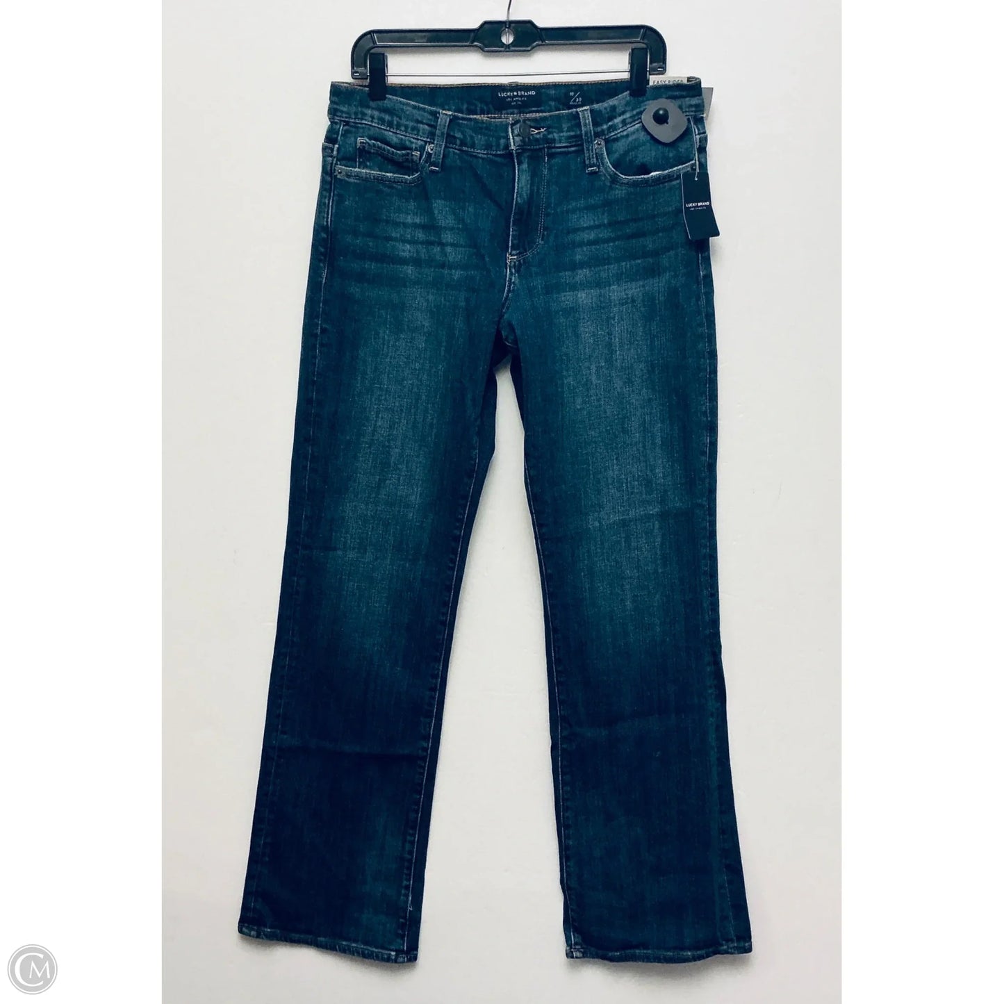 Jeans Straight By Lucky Brand In Blue Denim, Size: 12