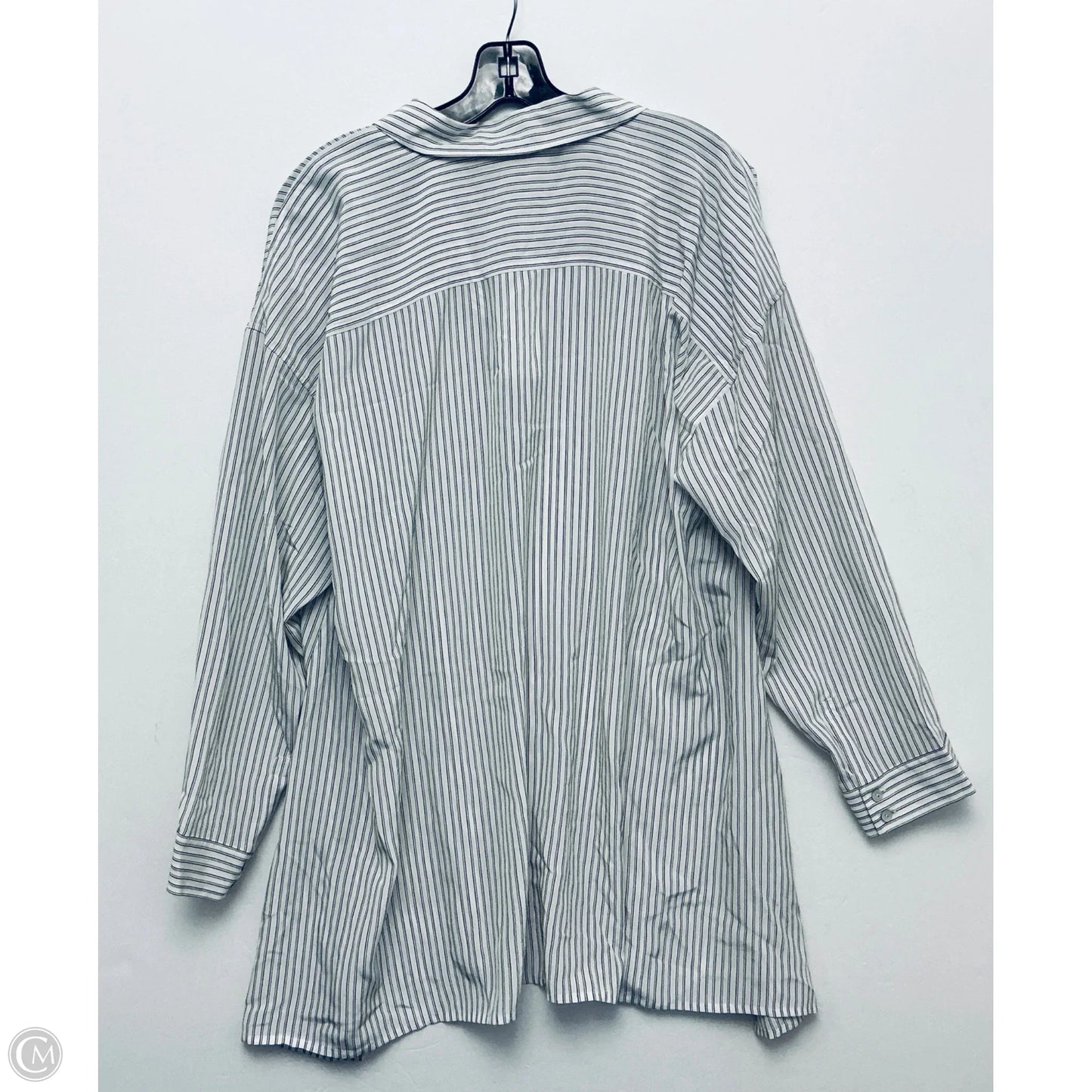 Tunic Long Sleeve By Eileen Fisher In Striped Pattern, Size: Xl