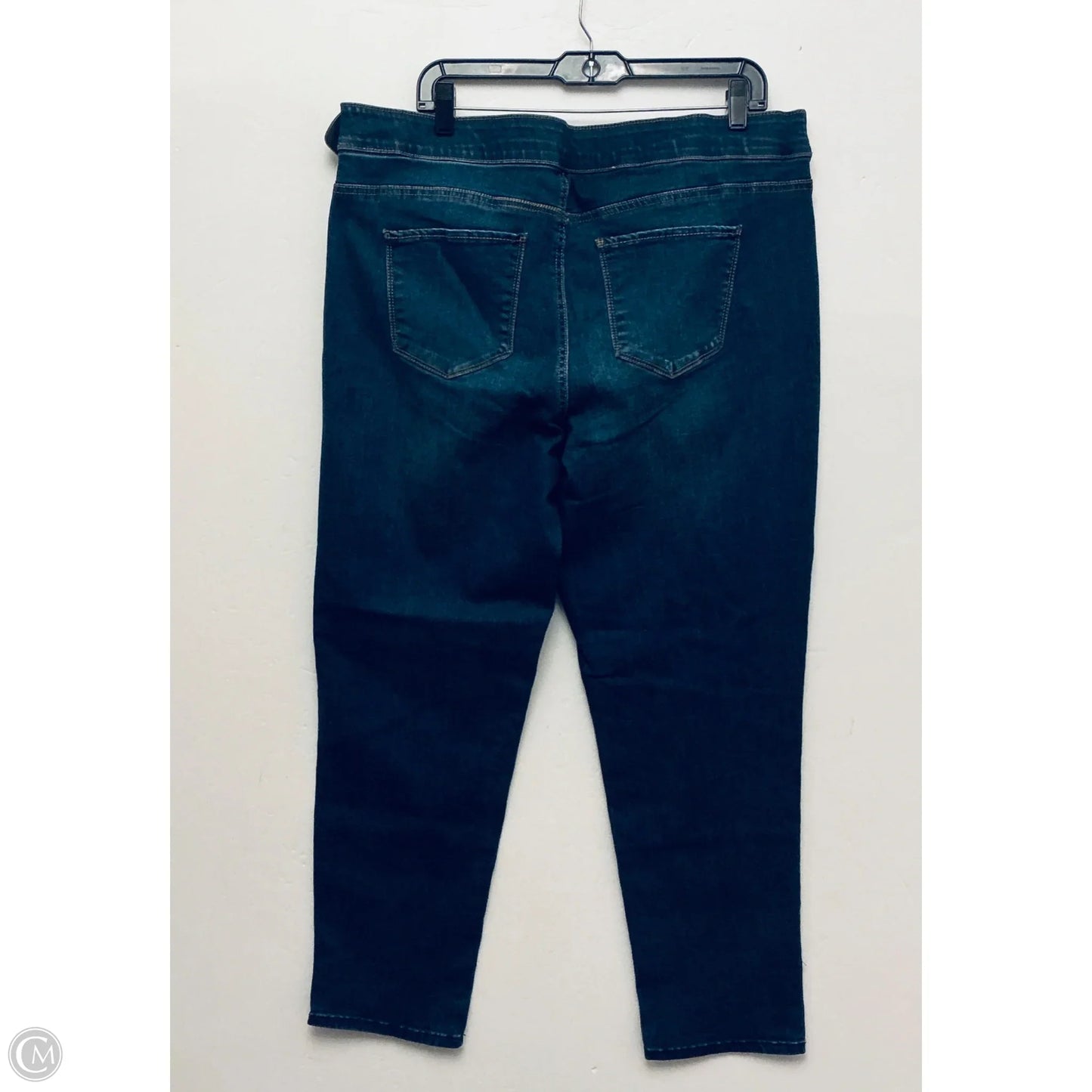 Jeans Straight By Croft And Barrow In Blue Denim, Size: 16
