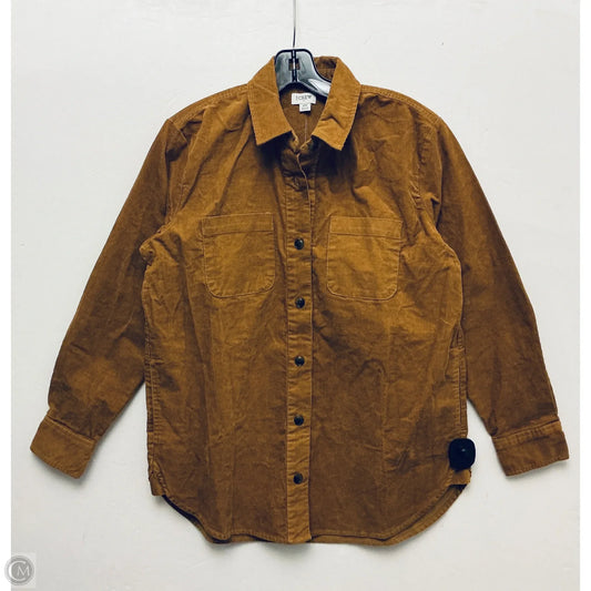 Jacket Shirt By J. Crew In Brown, Size: Xs
