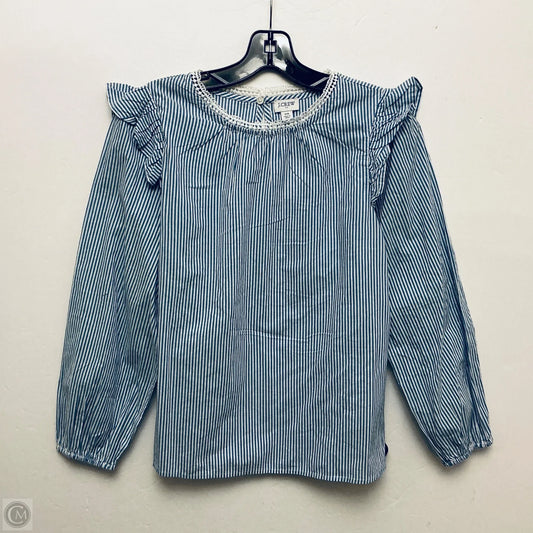 Top Long Sleeve By J. Crew In Blue, Size: Xs