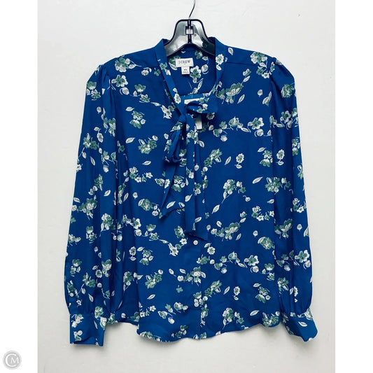 Top Long Sleeve By J. Crew In Blue, Size: Xs