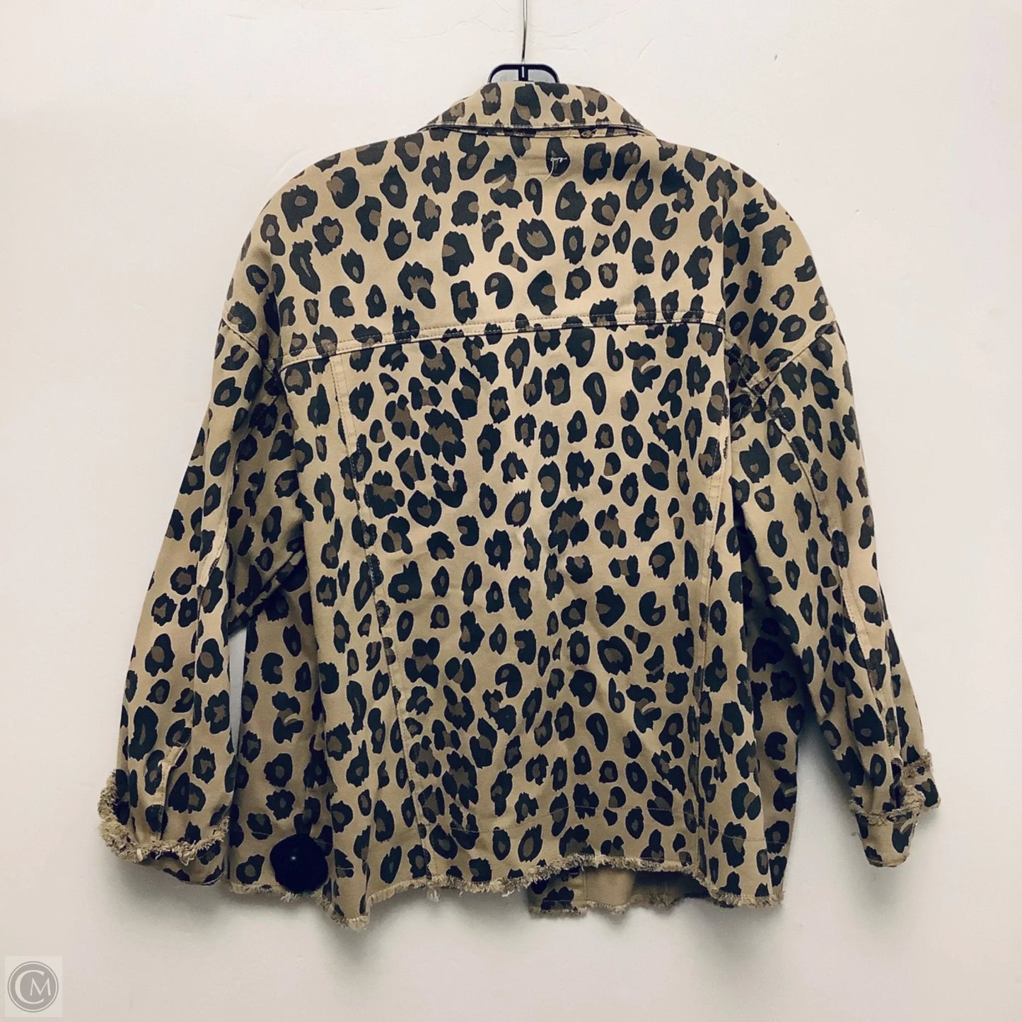 Jacket Denim By Easel In Animal Print, Size: M