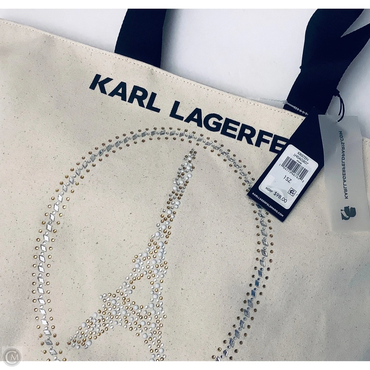 Tote Designer By Karl Lagerfeld, Size: Large
