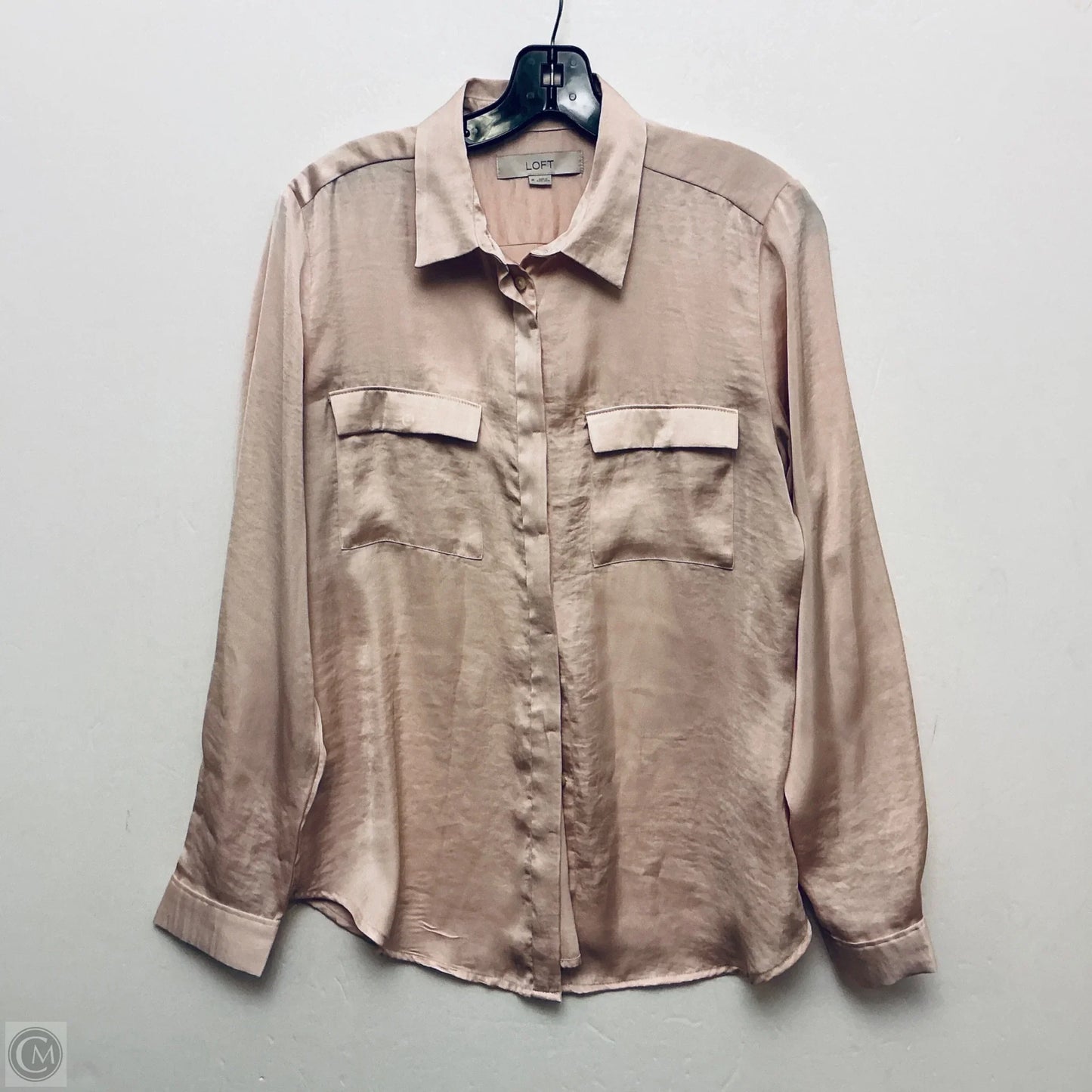 Top Long Sleeve By Loft In Pink, Size: M
