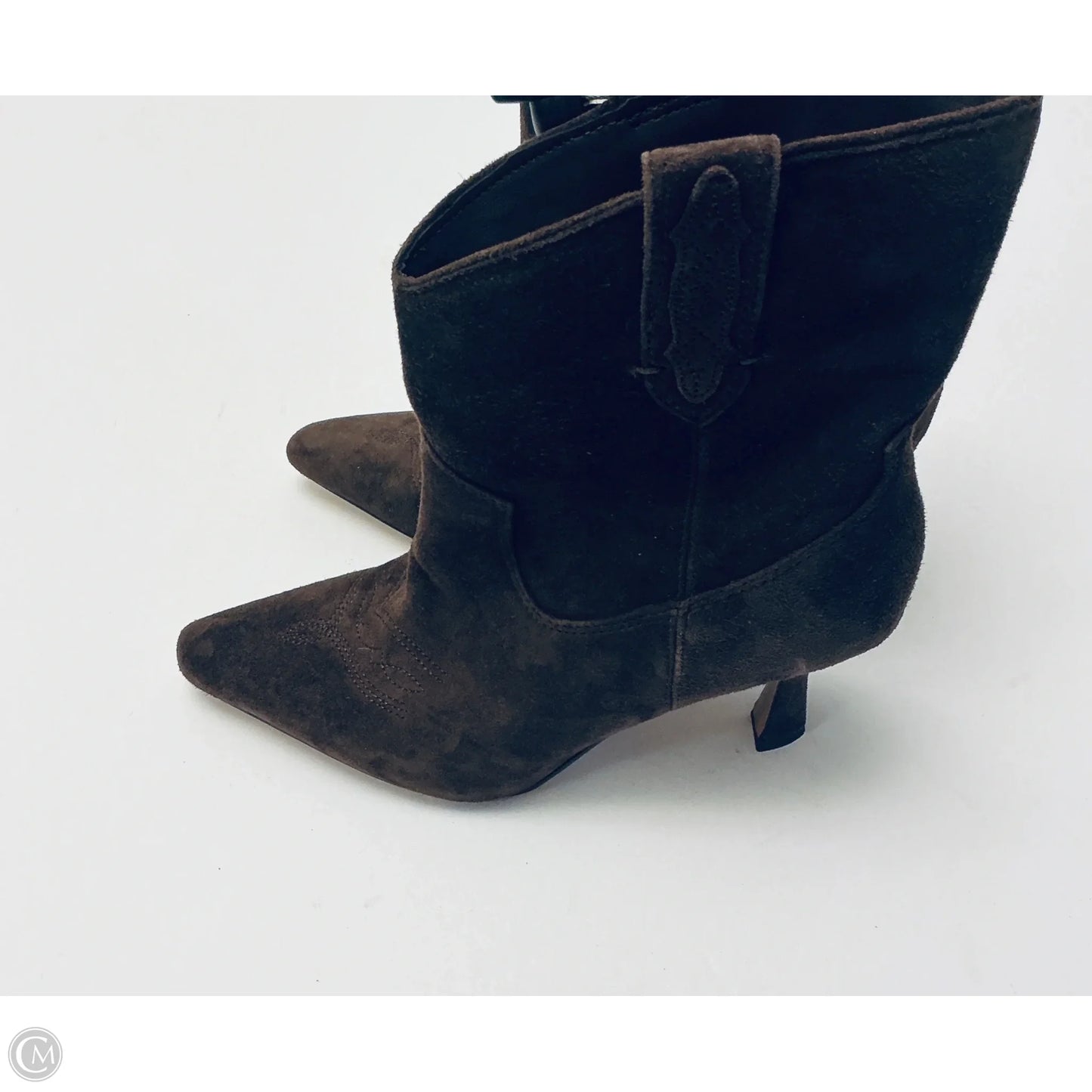 Boots Ankle Heels By Sam Edelman In Brown, Size: 6