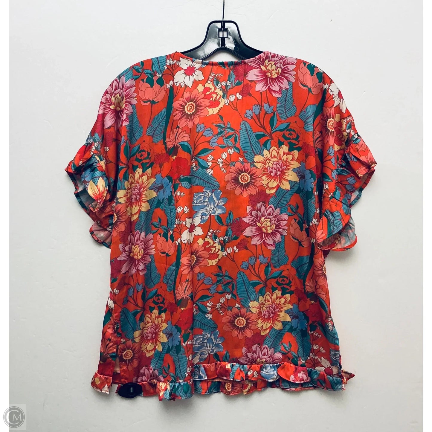 Top Short Sleeve By Umgee In Orange, Size: S