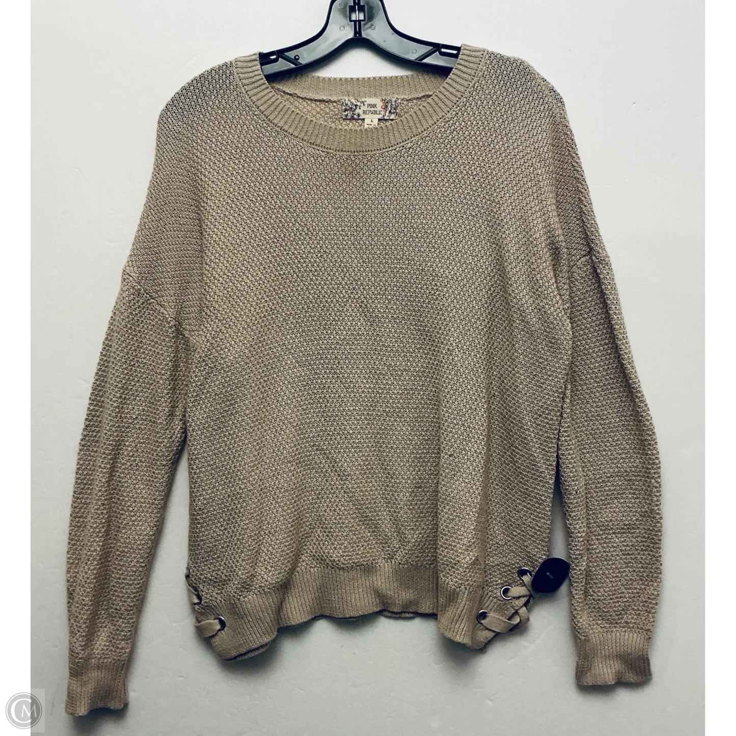 Top Long Sleeve Basic By Pink Republic In Brown, Size: L