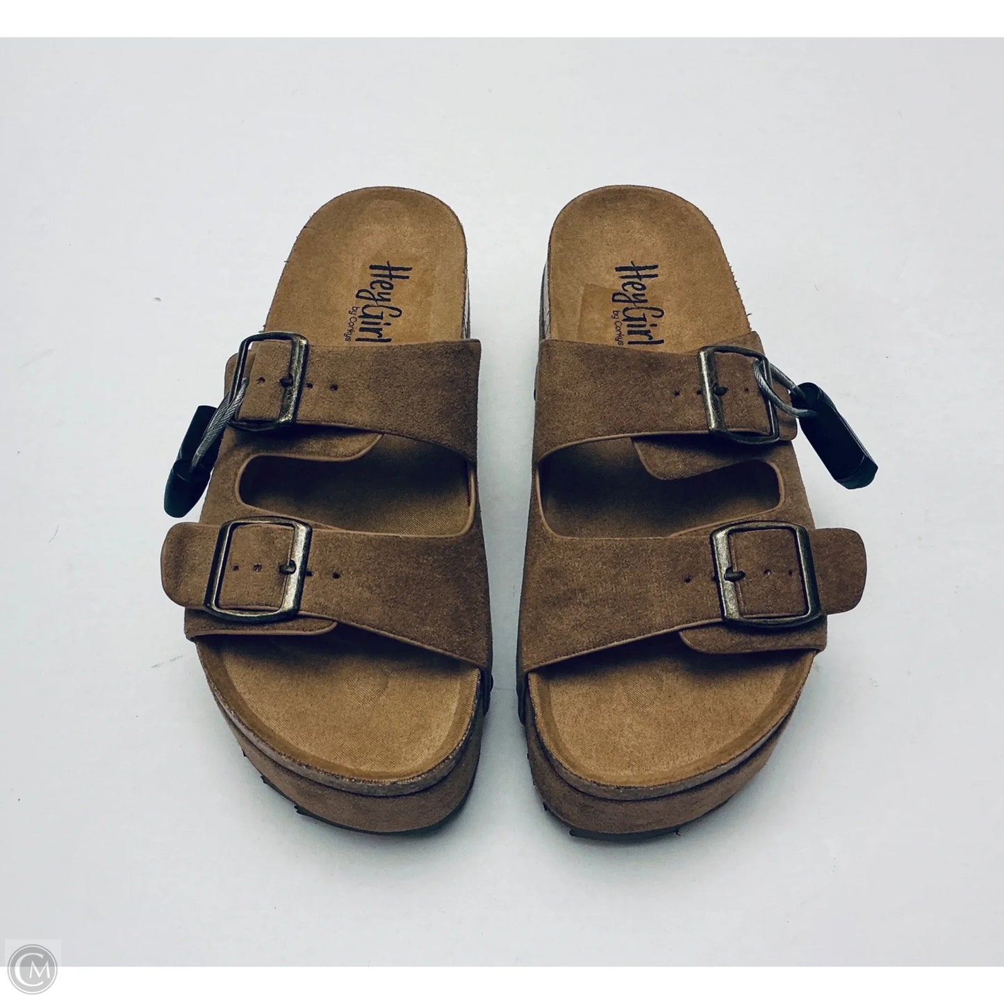 Sandals Heels Platform By Corkys In Brown, Size: 6