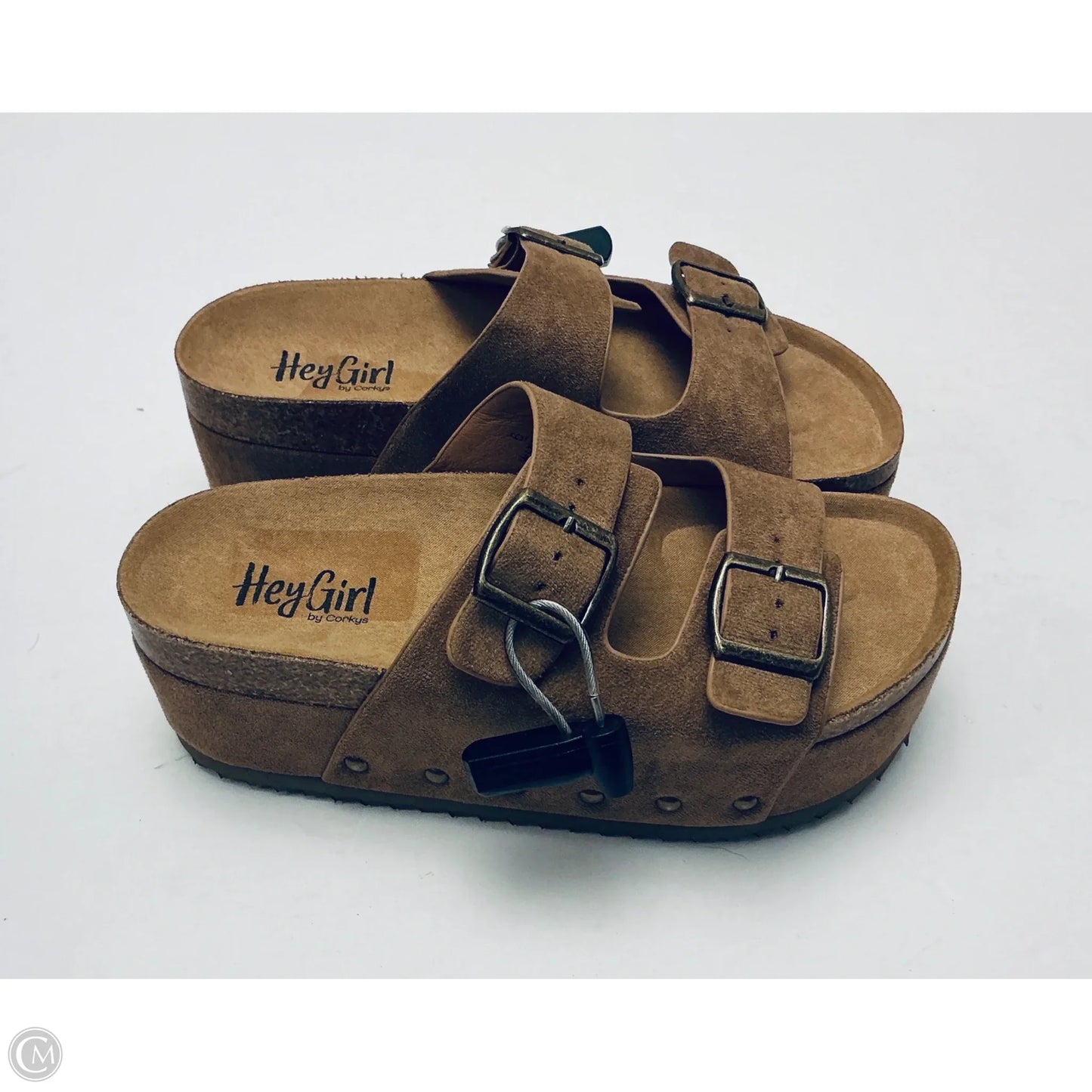 Sandals Heels Platform By Corkys In Brown, Size: 6