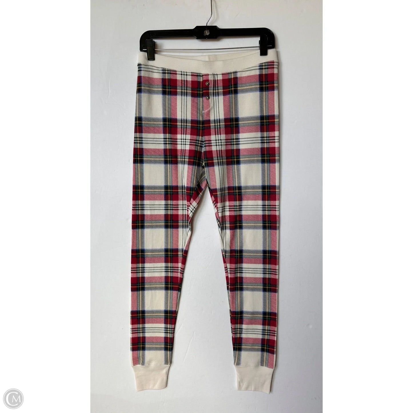 Pajamas 2pc By Old Navy In Plaid Pattern, Size: M