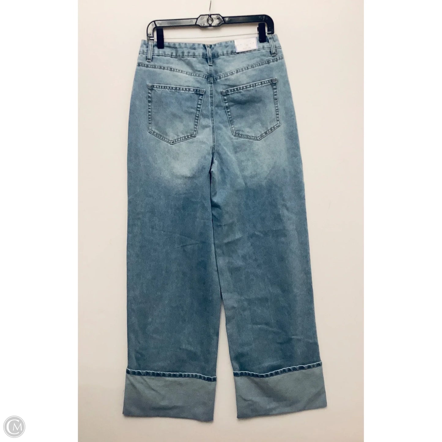 Jeans Wide Leg By Cmf In Blue, Size: L