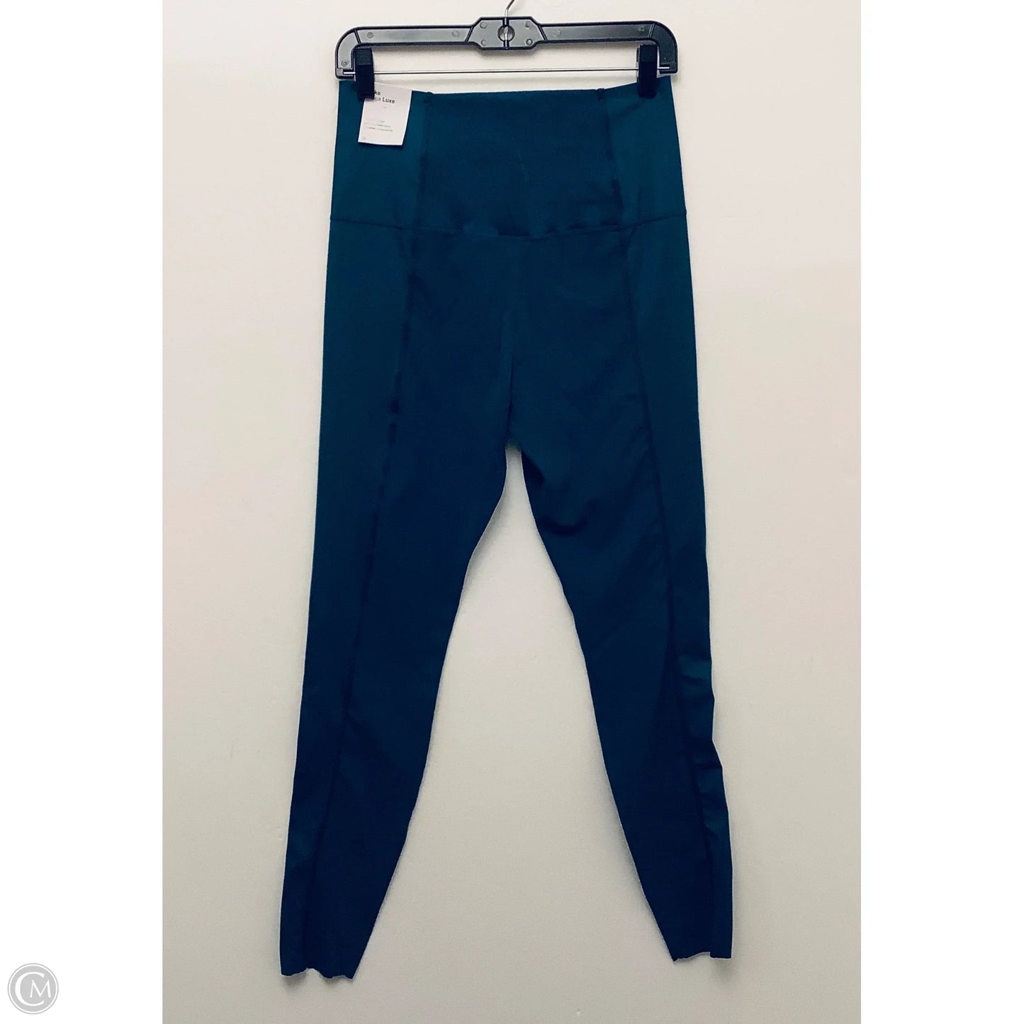 Athletic Leggings By Nike In Teal, Size: L