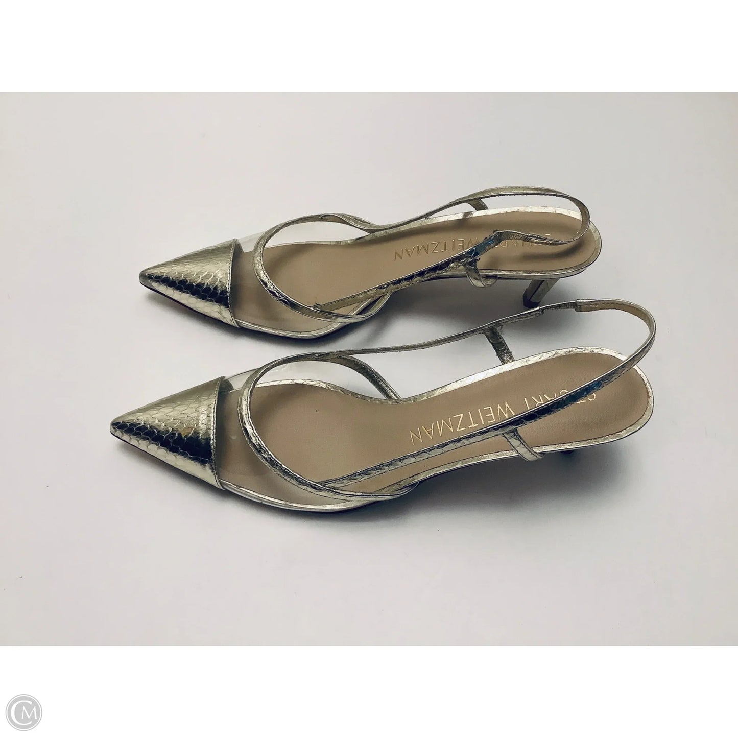 Shoes Designer By Stuart Weitzman In Gold, Size: 9
