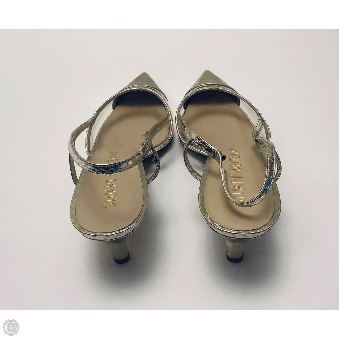 Shoes Designer By Stuart Weitzman In Gold, Size: 9