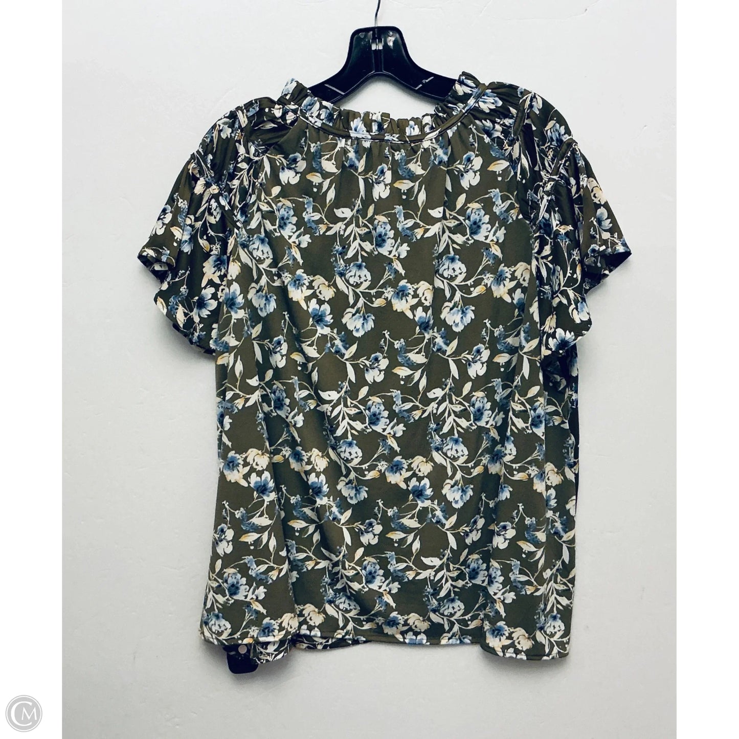 Top Short Sleeve By Lane Bryant In Floral Print, Size: Xl