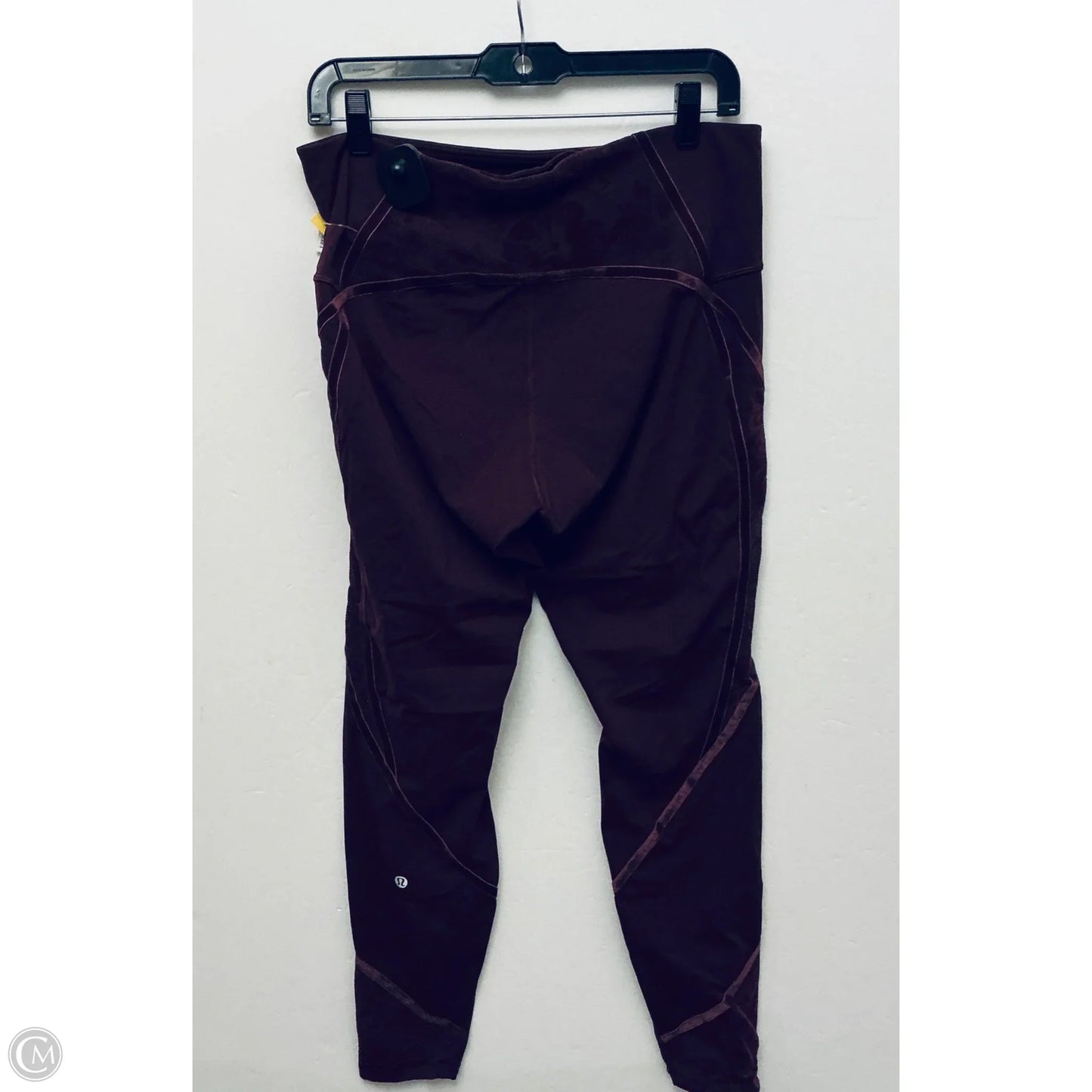Athletic Leggings By Lululemon In Maroon, Size: 12