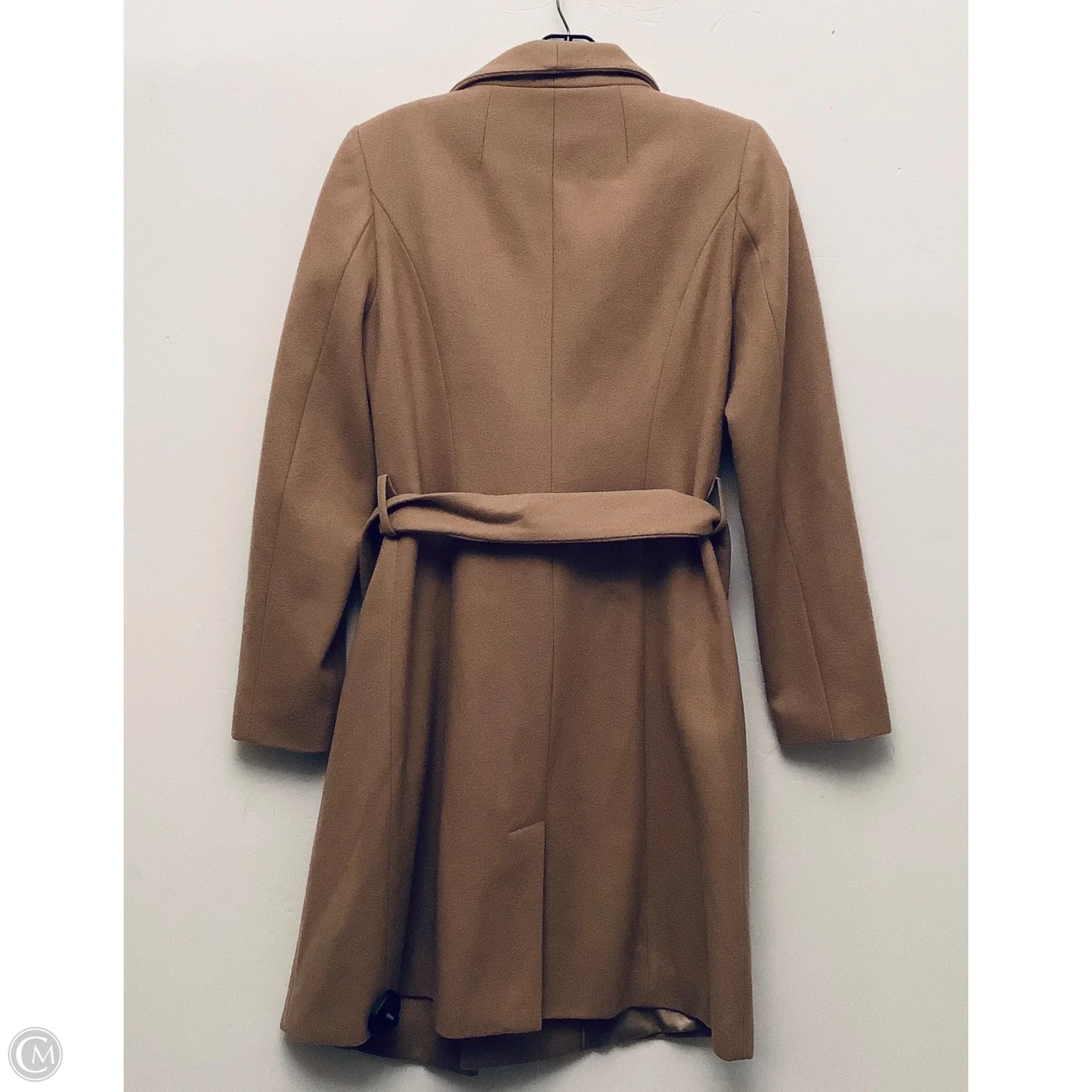 Coat Wool By Clothes Mentor In Tan, Size: S