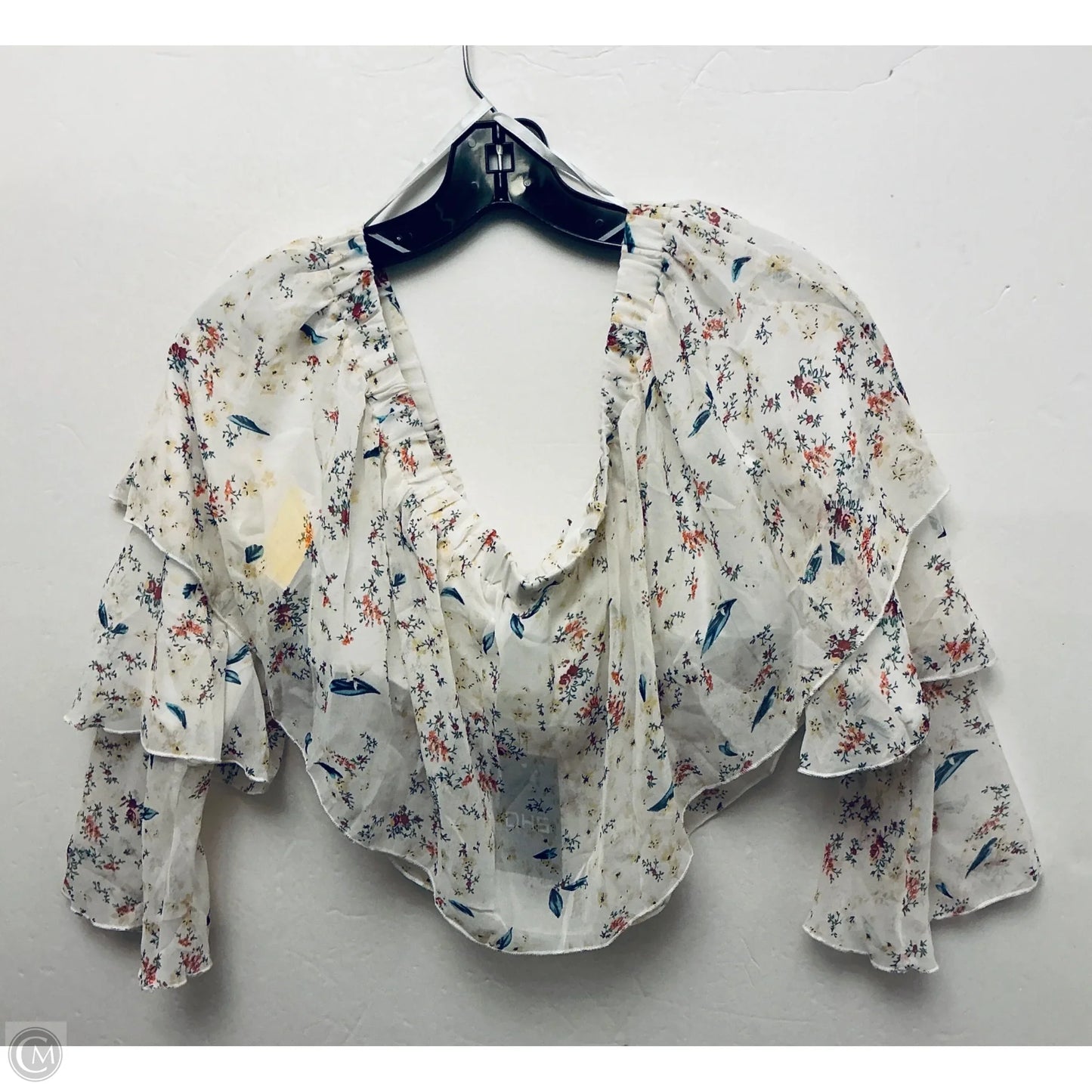 Top Long Sleeve By Clothes Mentor In White, Size: 2x